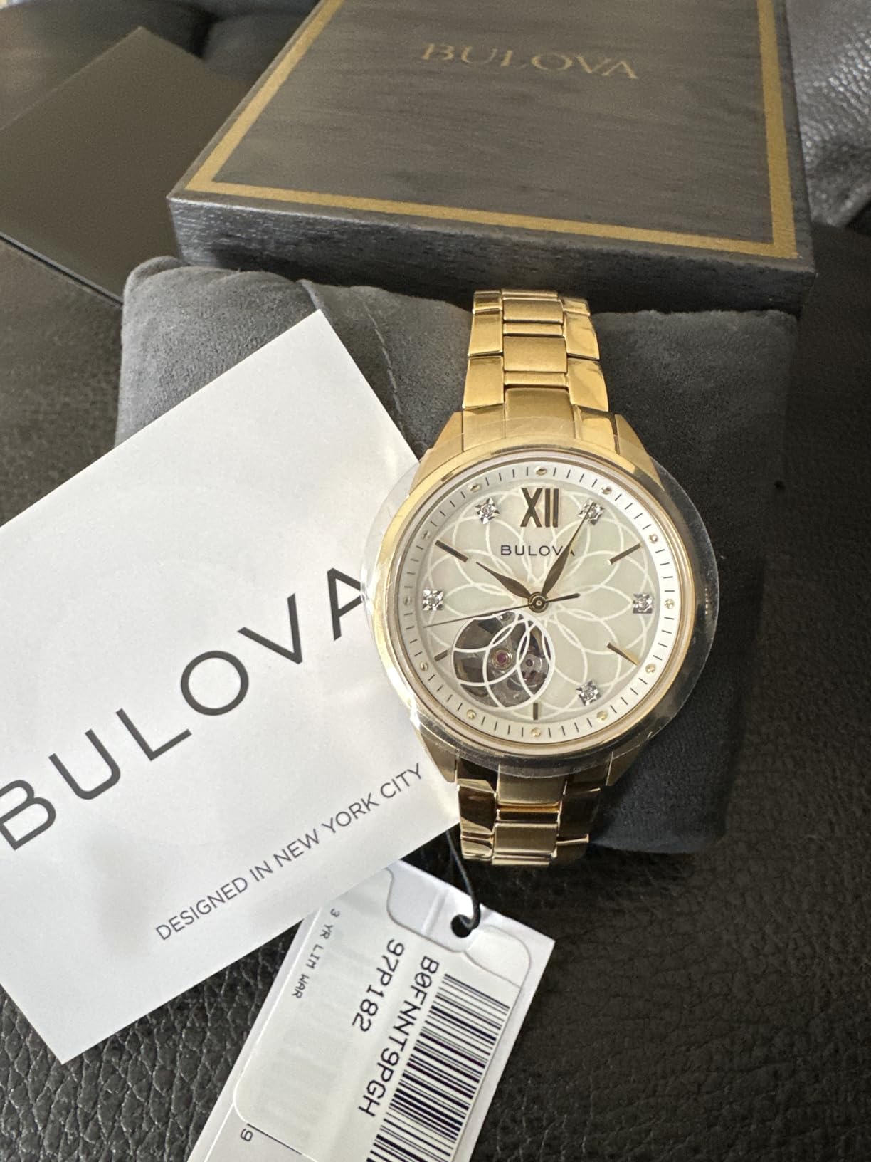 Bulova Ladies' Classic Diamond 3-Hand Automatic Watch with Mother-of-Pearl Dial customer photo 1