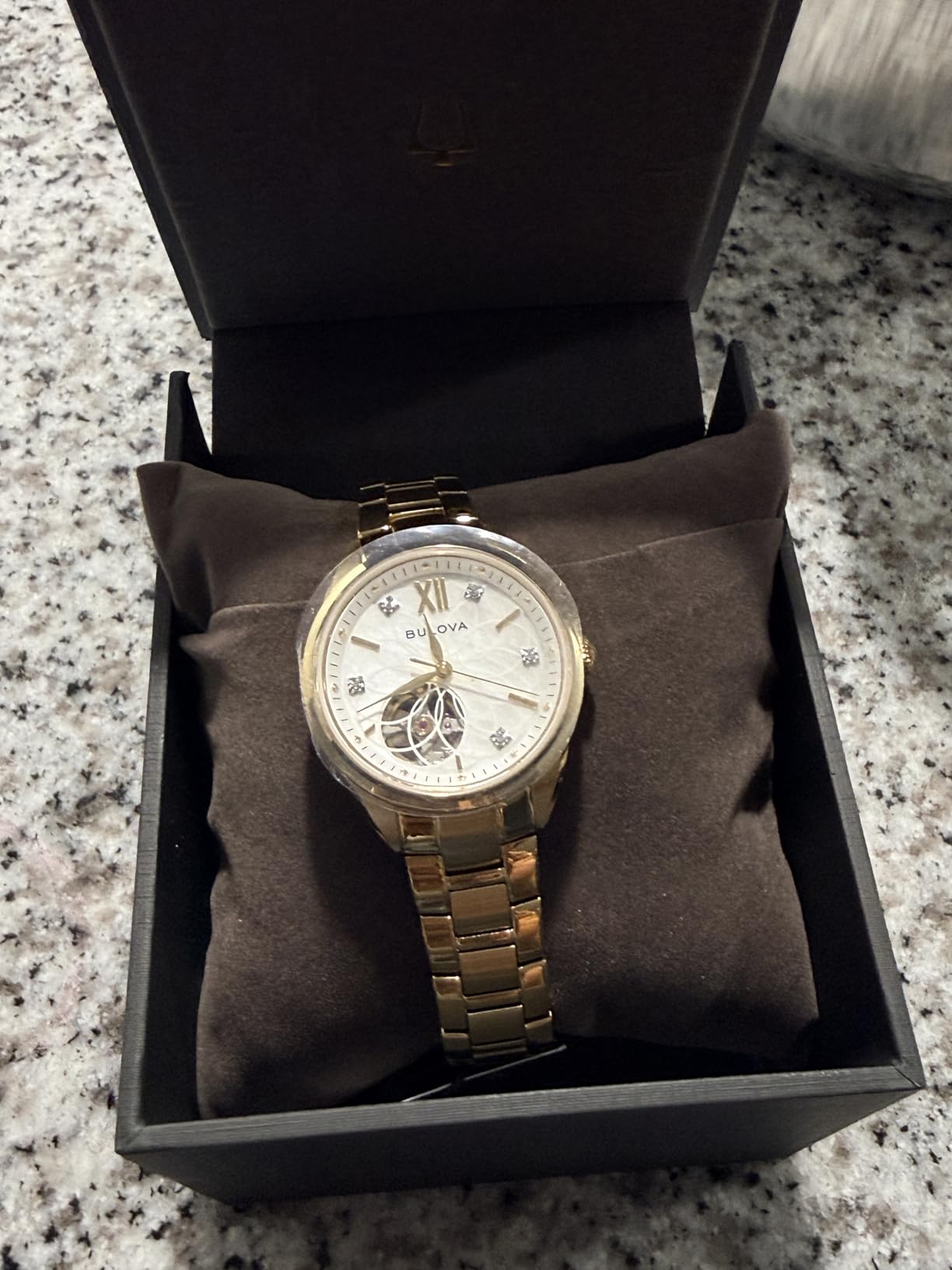 Bulova Ladies' Classic Diamond 3-Hand Automatic Watch with Mother-of-Pearl Dial customer photo 2