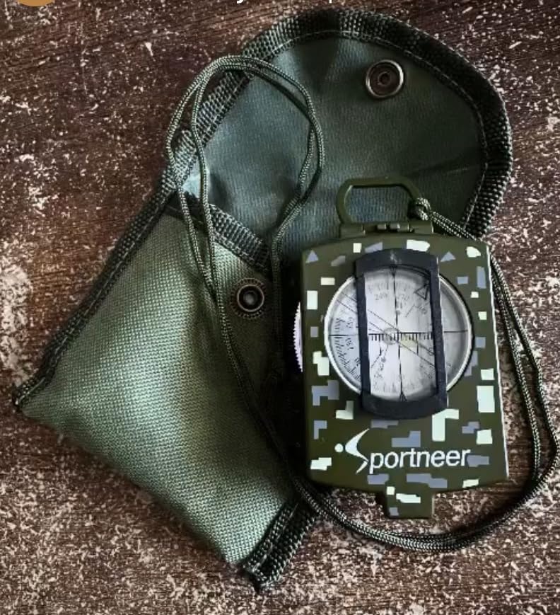 Sportneer Compass: Accurate Durable Lightweight Orienteering Compass with Strap and Carrying Case, Glow in The Dark Waterproof Hiking Essentials for Camping Backpacking customer photo 1