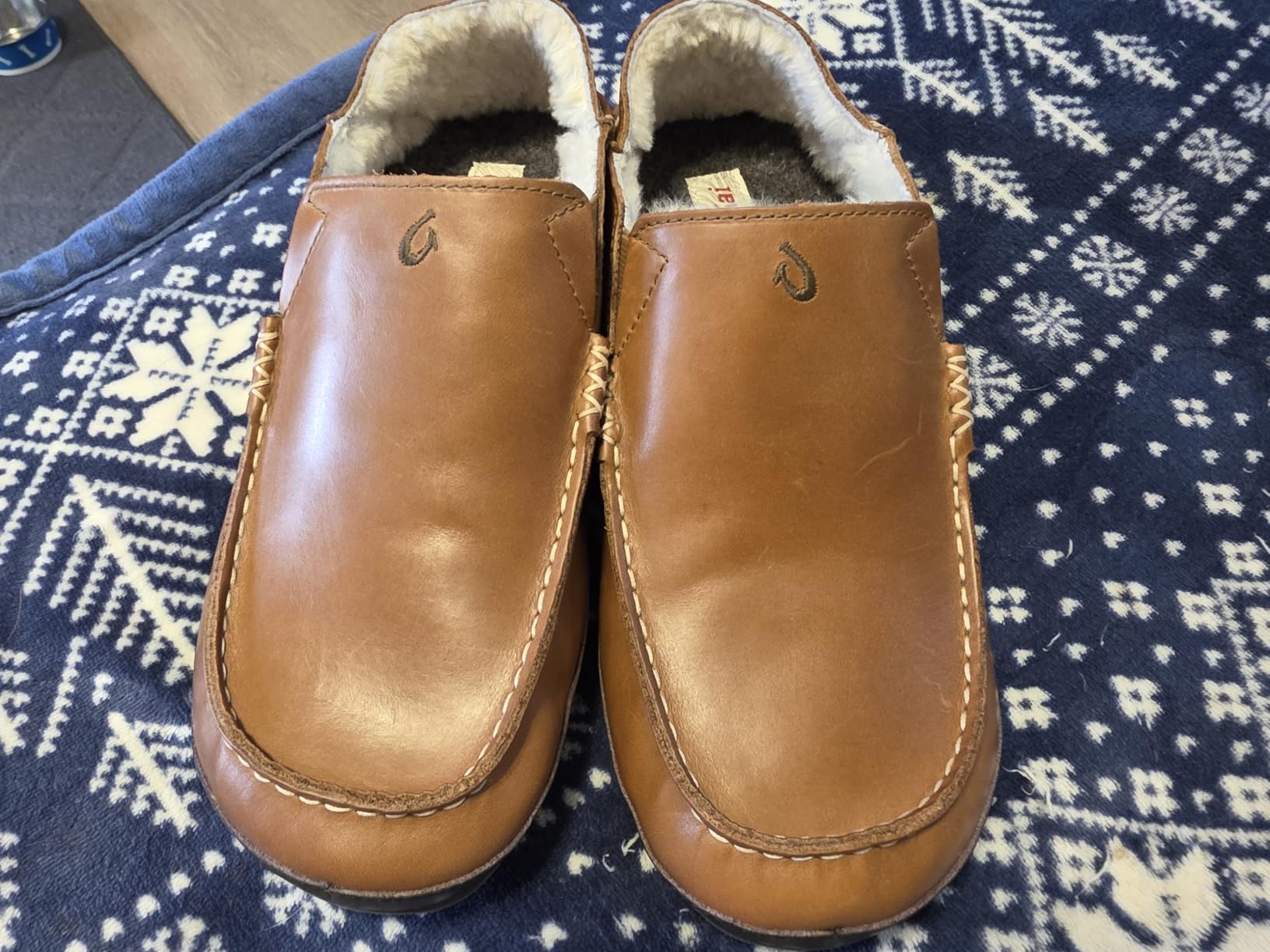 OluKai Moloa Slipper - Men's Premium Leather Slip-On Shoes customer photo 1