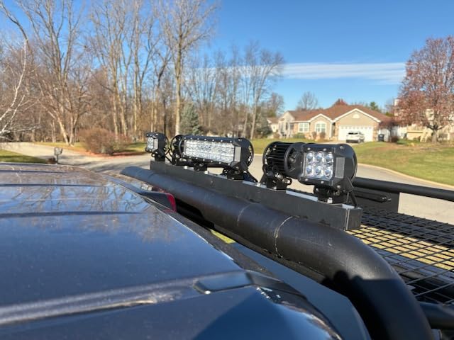 Nilight 12 Inch 72W Spot Flood Combo Led Light Bar 2Pcs 4Inch 18W Flood LED Pods Fog Lights Off Road with Wiring Harness Kit-3 Leads for Van Camper Car Pickup Golf Cart ATV UTV SUV Truck Boat 4x4 customer photo 2