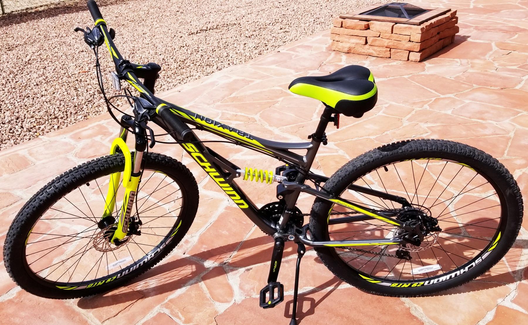Schwinn Traxion Mountain Bike for Adult Men Women, 29-Inch Wheels, Full Suspension, 24-Speed Shimano Drivetrain, Trigger Shifter, 18-Inch Aluminum Frame, Mechanical Disc Brake customer photo 2