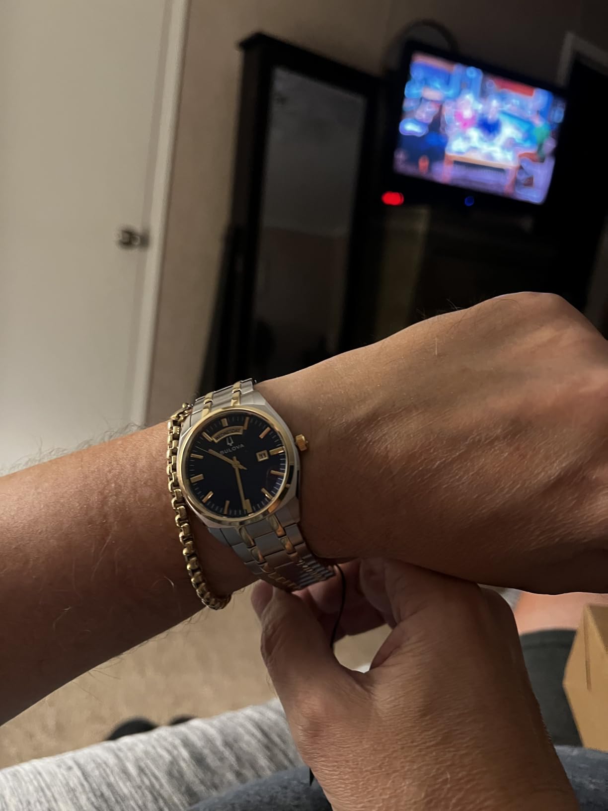 Bulova Men's Classic Dress Surveyor 2-Hand Day/Date Quartz Watch customer photo 1