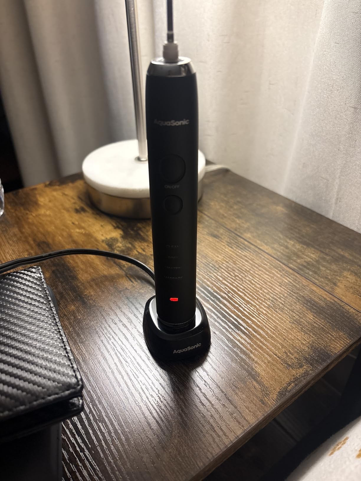 Aquasonic Black Series Ultra Whitening Toothbrush - ADA Accepted Electric Toothbrush - 8 Brush Heads & Travel Case - 40,000 VPM Electric Motor & Wireless Charging - 4 Modes w Smart Timer customer photo 1