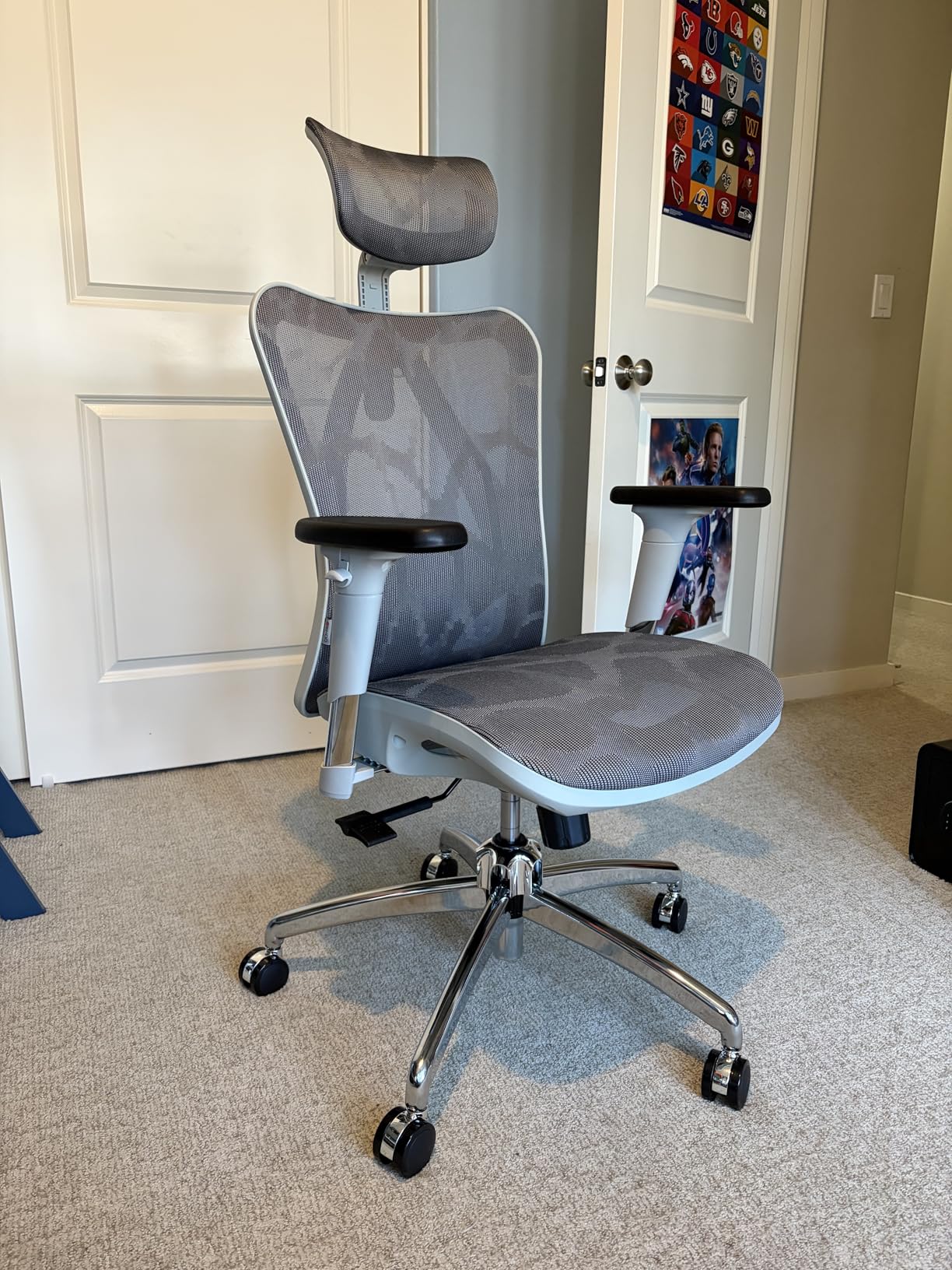 SIHOO M57 Ergonomic Mesh Office Chair - High Back Home Desk Chair with 3D Armrests, Lumbar Support and Adjustable Headrest customer photo 1