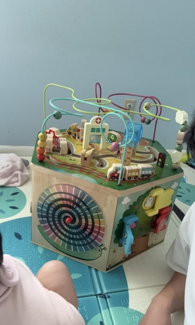 Battat - Activity Cube with Farm Theme - Educational Wooden Toys for Toddlers and Kids - 1 Year + customer photo 1