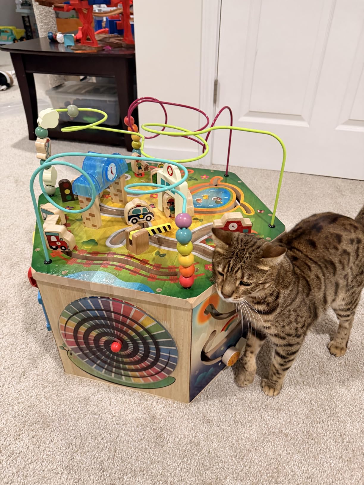 Battat - Activity Cube with Farm Theme - Educational Wooden Toys for Toddlers and Kids - 1 Year + customer photo 2