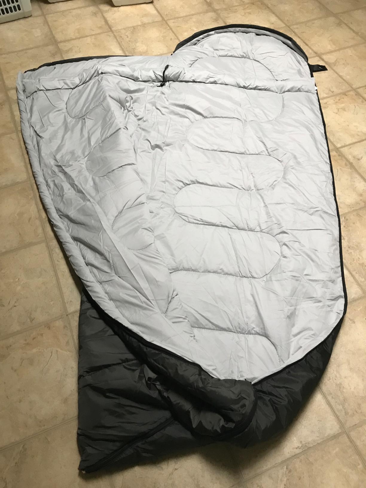 3-4 Season Sleeping Bag for Adults & Kids, Lightweight Warm Cold Weather Camping Bag with Waterproof Compression Sack - Portable for Hiking, Backpacking customer photo 1