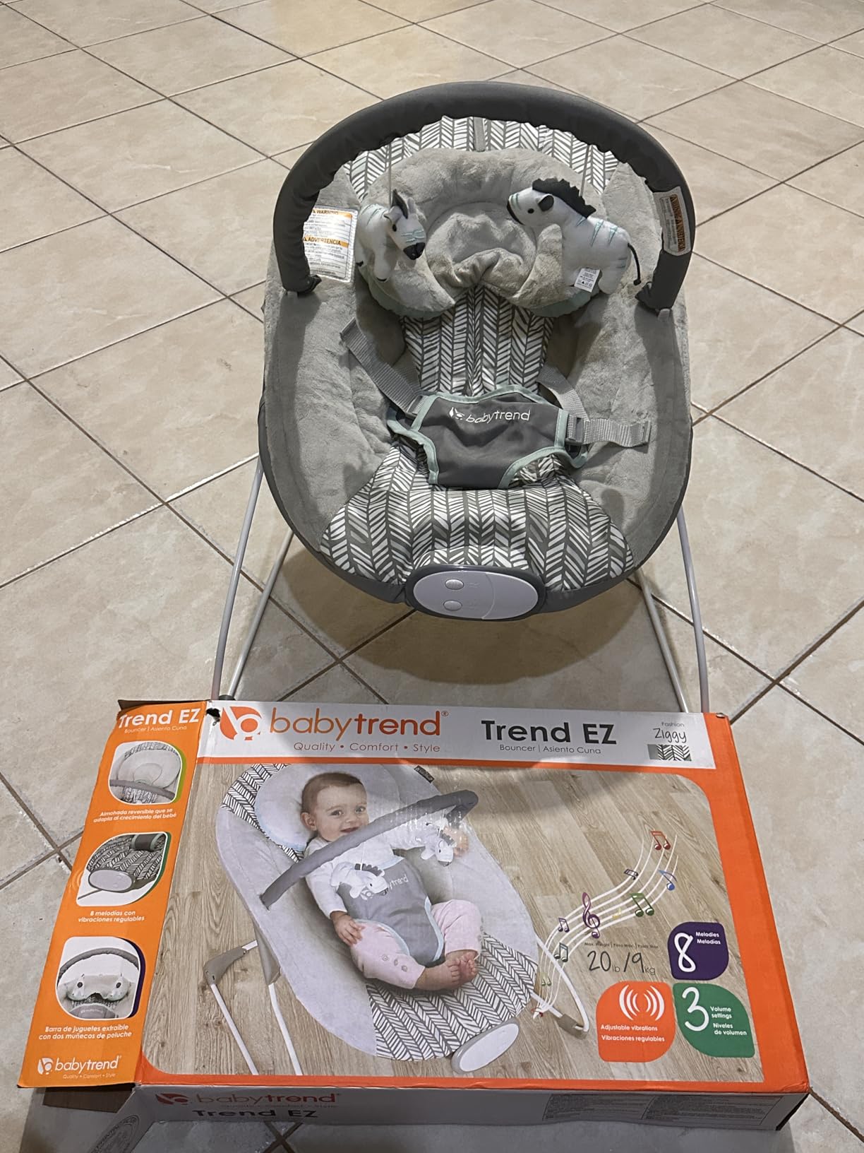 Smart Steps Trend EZ Bouncer, Ziggy customer photo 1
