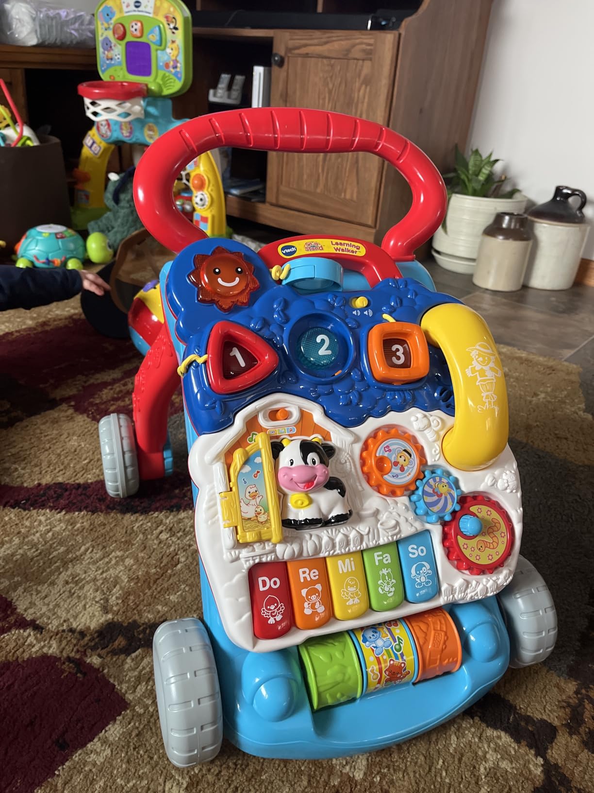 VTech Sit-to-Stand Learning Walker (Frustration Free Packaging), Pink customer photo 1