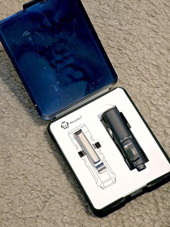 RovyVon A3 Gen 4 Mini Keychain Flashlight- Super Bright 650 Lumens, USB C Rechargeable EDC Flashlight Water-Resistant, Compact and Portable for Everyday Carry, Camping, Emergency (Gun Grey) customer photo 2