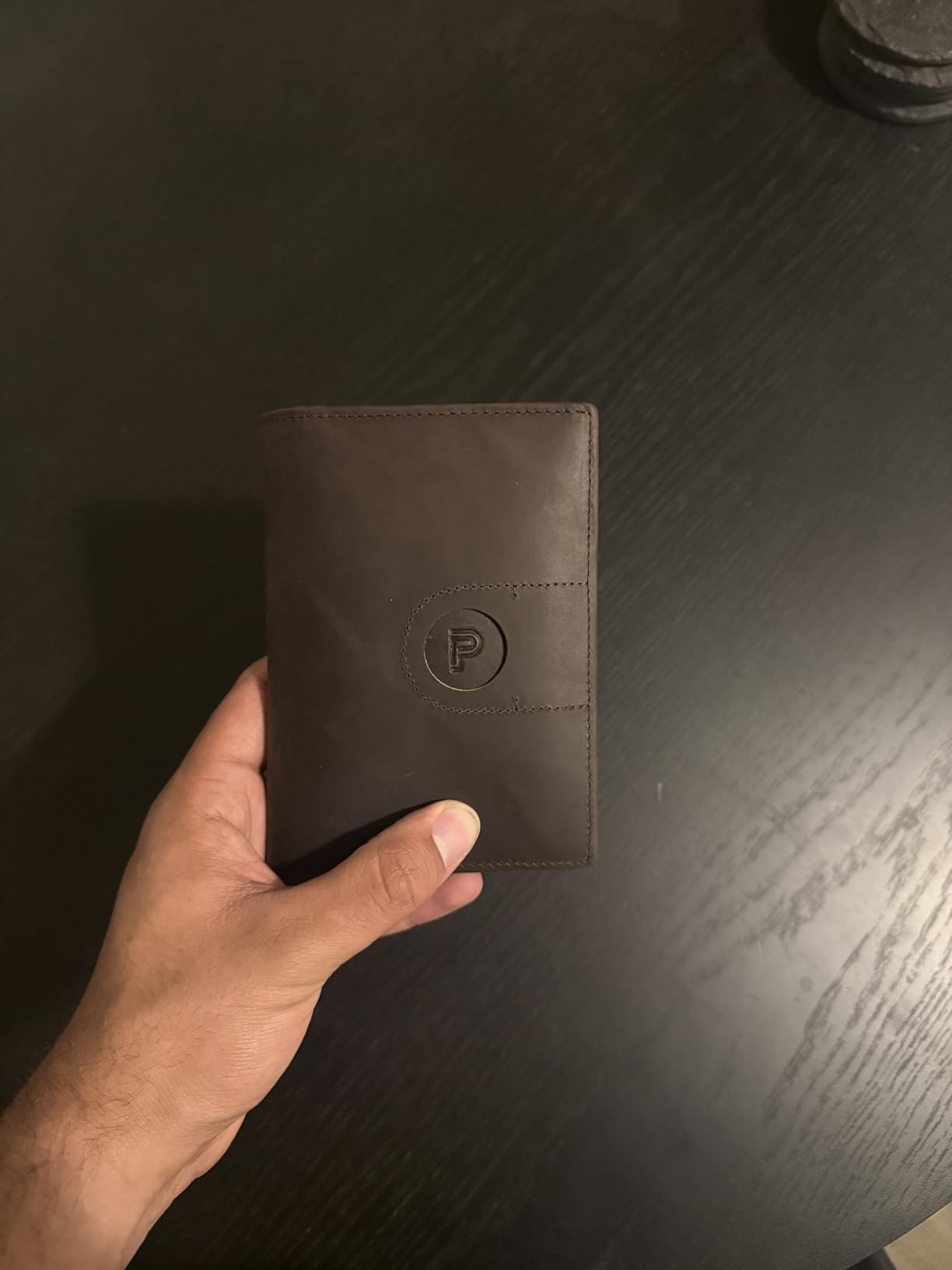 Polare Slim RFID Blocking Leather Passport Holder Travel Bifold Wallet For Men customer photo 2