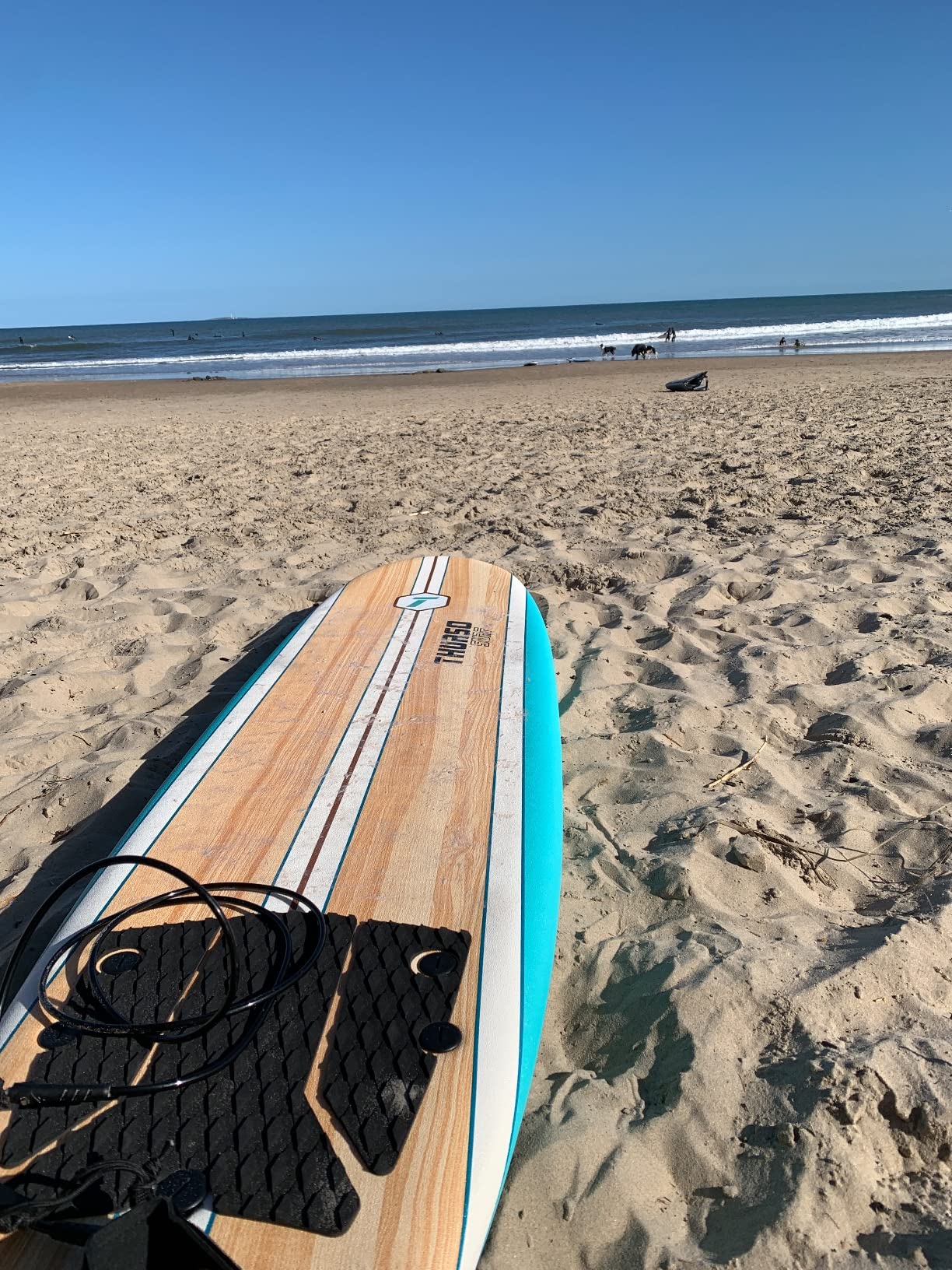 Thurso Surf 7/8 ft Soft Top Foam Beginner Surfboard for Adults and Kids Perfect Longboard for Surfing Beach Fun and Water Sports Lightweight and Durable Modern Design customer photo 1