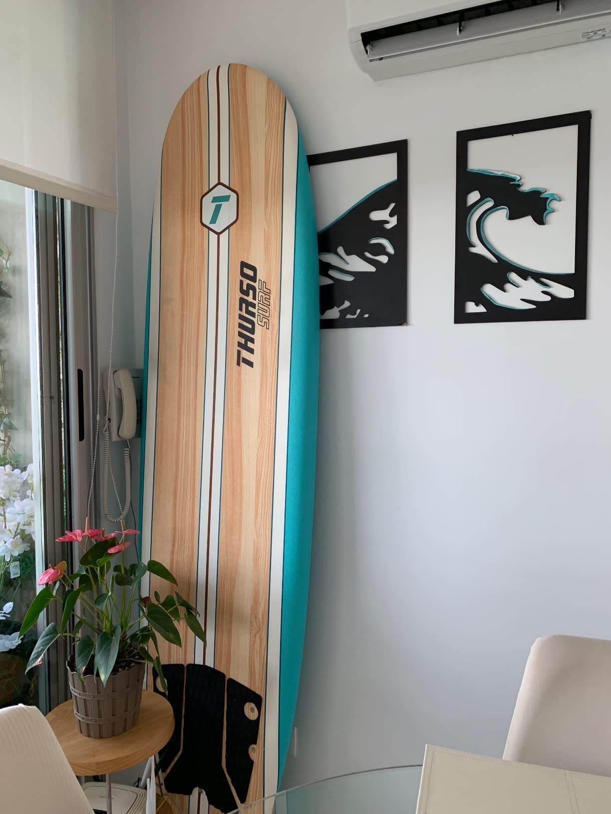 Thurso Surf 7/8 ft Soft Top Foam Beginner Surfboard for Adults and Kids Perfect Longboard for Surfing Beach Fun and Water Sports Lightweight and Durable Modern Design customer photo 2