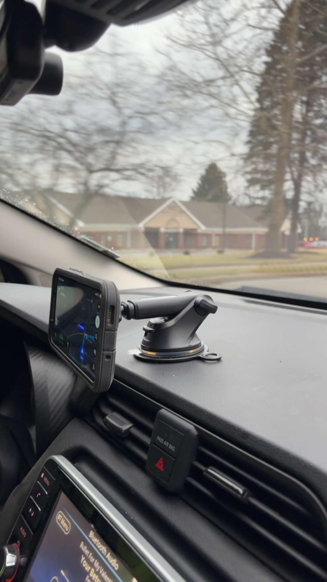 APPS2Car Magnetic Phone Mount for Car, Dashboard & Windshield Suction Cup Holder with Telescopic Arm, Requires Metal Plate for Proper Use, Fit for Android Smartphones(NOT for MagSafe) customer photo 2