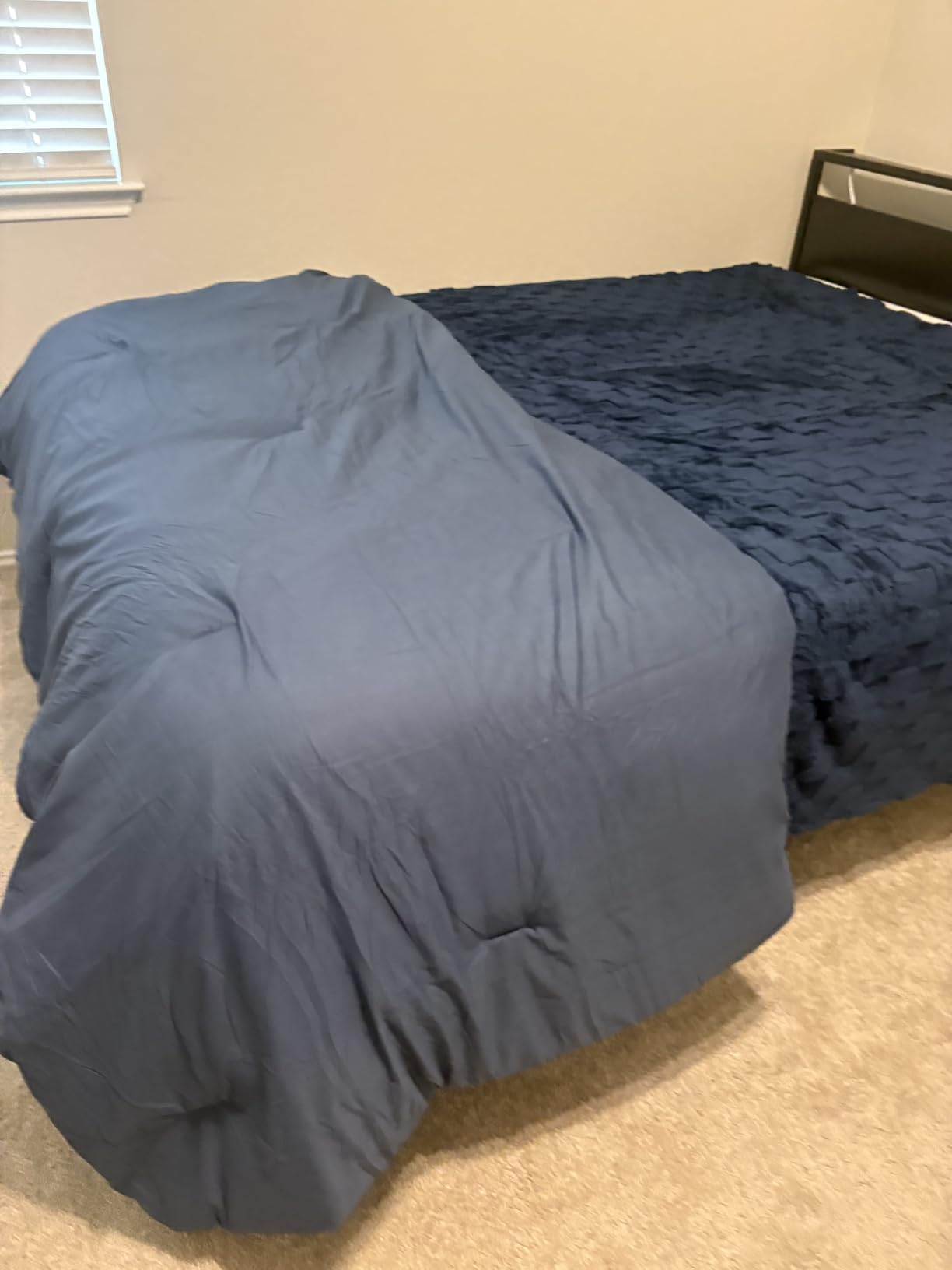 Bedsure Queen Comforter Set Grey - Bed in a Bag Queen Size Bedding 7 Pieces, GentleSoft Pintuck Bed Set, All Season Down Alternative Comforter with Sheets, Pillowcases & Shams customer photo 2