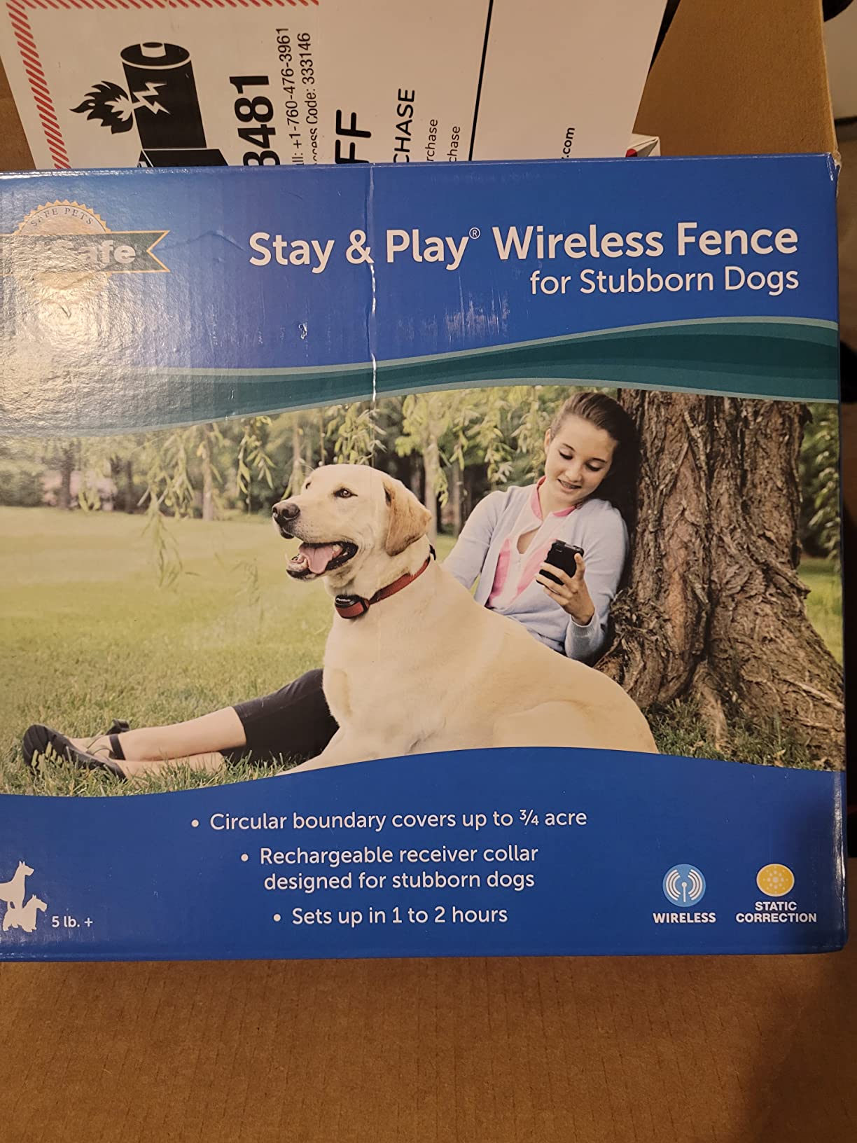 PetSafe Stay & Play Wireless Pet Fence for Stubborn Dogs - No Wire Circular Boundary, Secure 3/4-Acre Yard customer photo 1