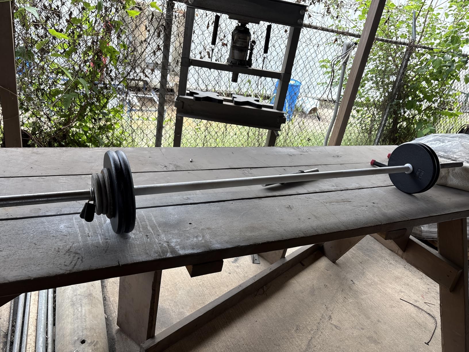 Yes4All Standard Weight Plates, 1-Inch Cast Iron Barbell Weights, Wide Range 5-50 LB customer photo 2