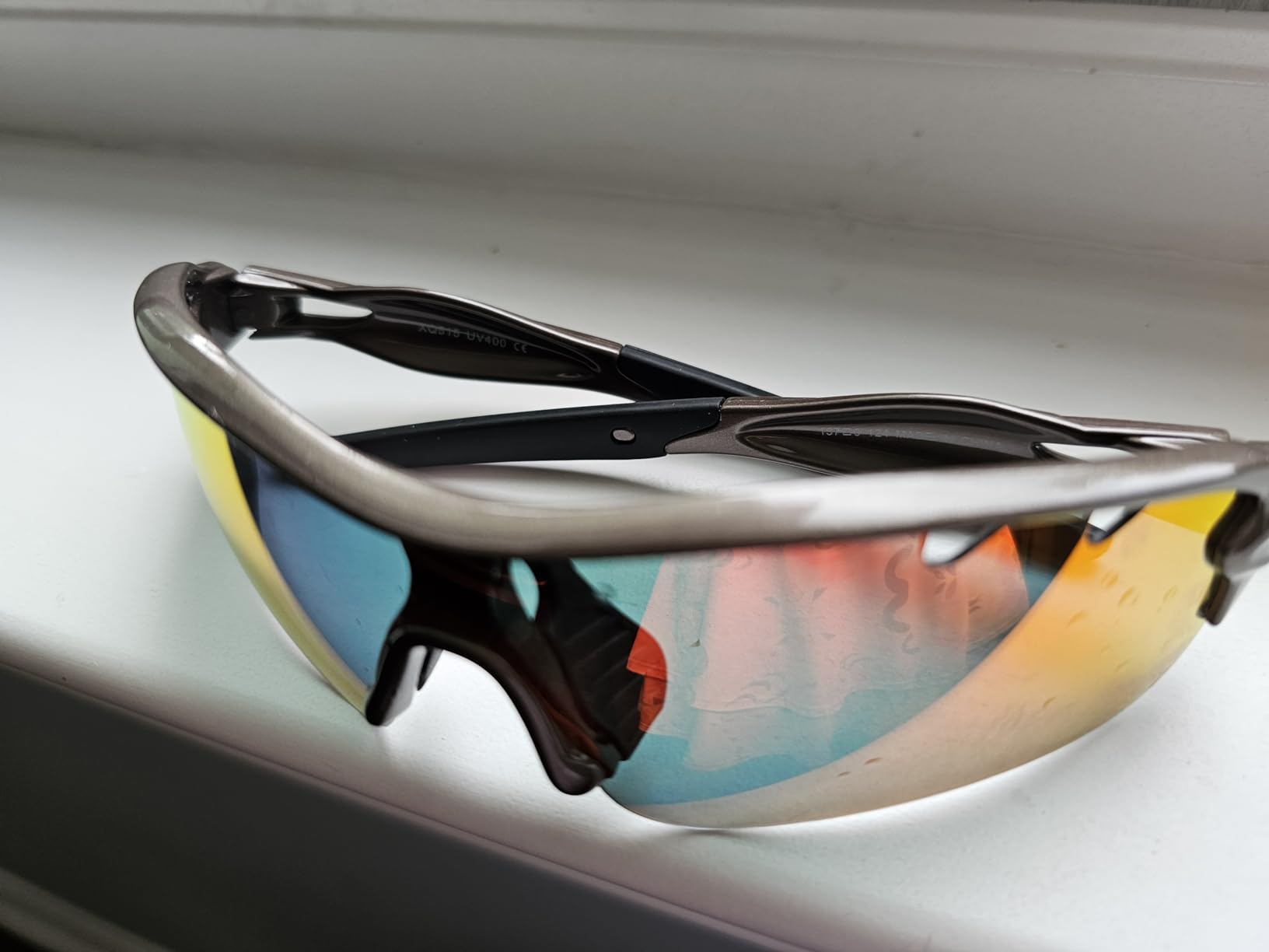 BangLong Polarized Sports Sunglasses with 5 Interchangeable Lenses for Men Women - Running, Cycling, Driving customer photo 2