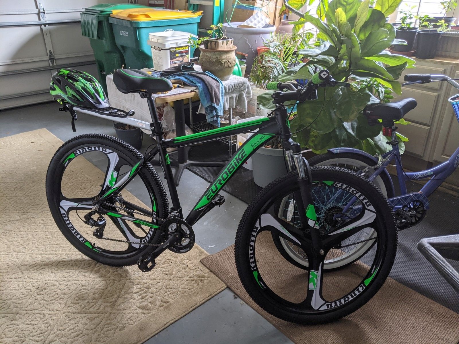 EUROBIKE 29 inch Mountain Bike, Lightweight Aluminum Frame, Front Suspension Dual Disc Brakes 21 Speed Bicycles for Adults customer photo 2