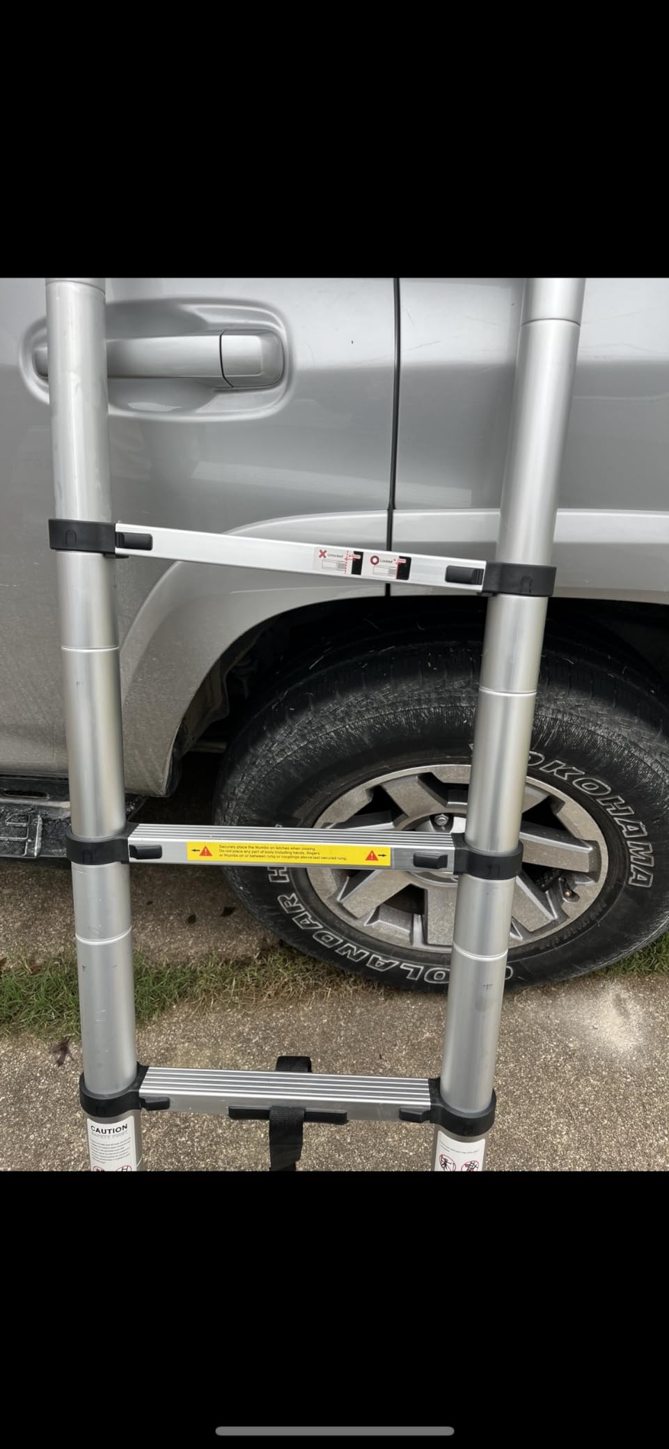 (8.5Ft/2.6M) Telescoping Ladders, EN131Standards Multi-Purpose Folding Aluminum Extension Ladder customer photo 1