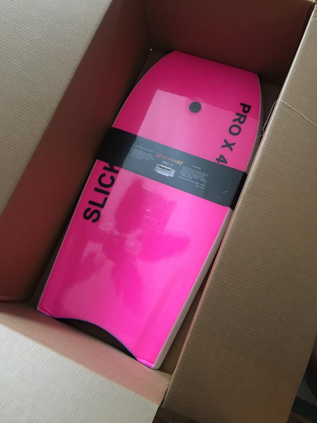 Legendary Pro X Bodyboard for Beach with Hard Slick Bottom, EPS Core, Leash customer photo 1
