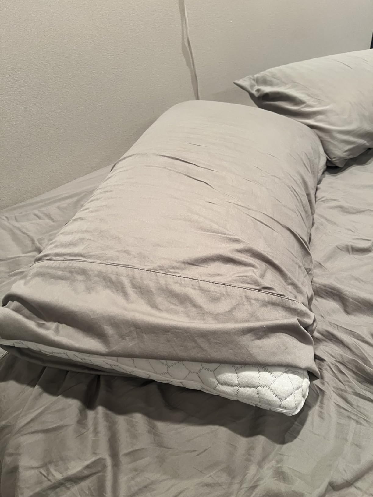 SUPA MODERN Cooling Pillow Queen Size Set of 2, CertiPUR-US Shredded Memory Foam Pillows for Sleeping, Cool Bed Pillows for Hot Sleepers, Adjustable Firm Pillow for Side, Back, Stomach Sleepers customer photo 1