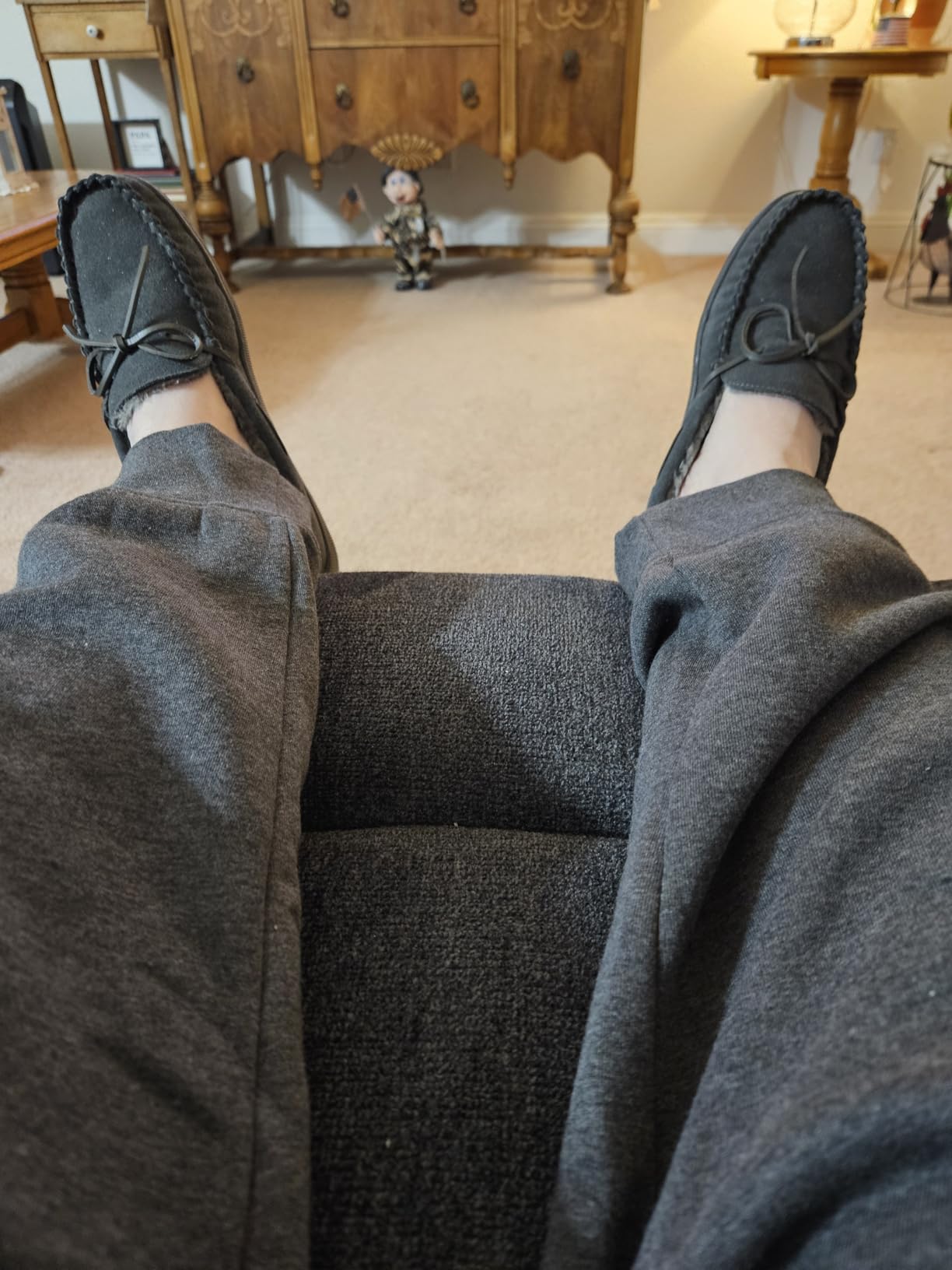 L.L.Bean Men's Pile Lined Hardsole Slipper customer photo 1