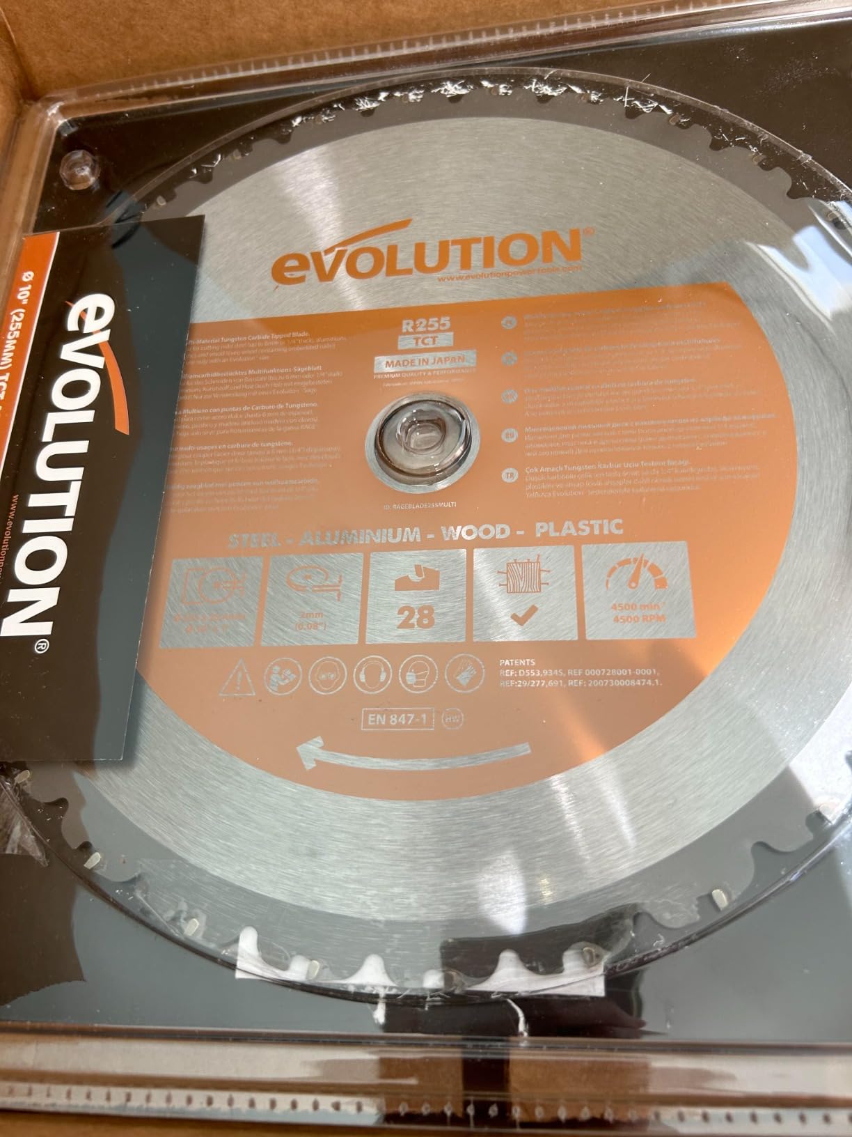 Evolution Power Tools R255SMS-DB+ 10-Inch Dual Bevel Sliding Miter Saw Multi-Material customer photo 2