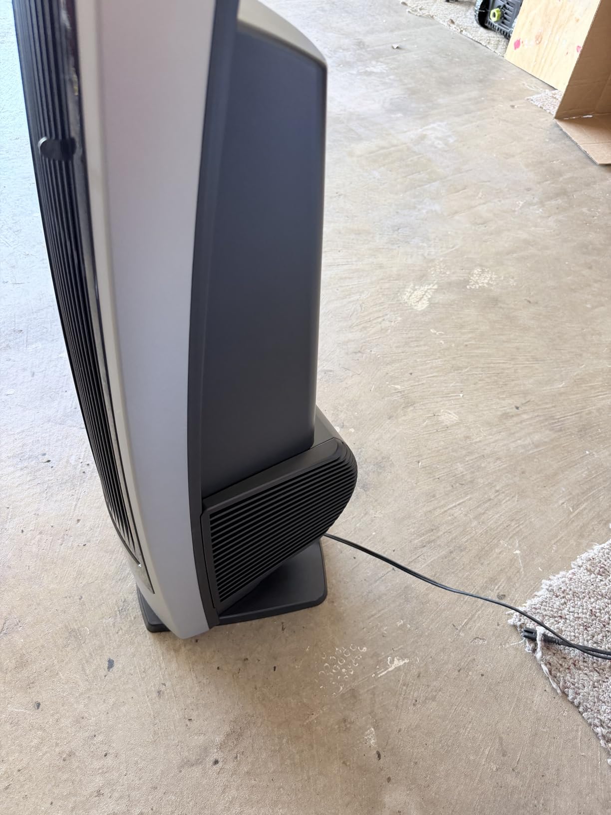Lasko High Velocity Oscillating Tower Fan with Remote Control - Quiet Standing Fan for Bedroom, Office, and Home - 3 Speeds - Powerful Cooling Air - U35115 - 35