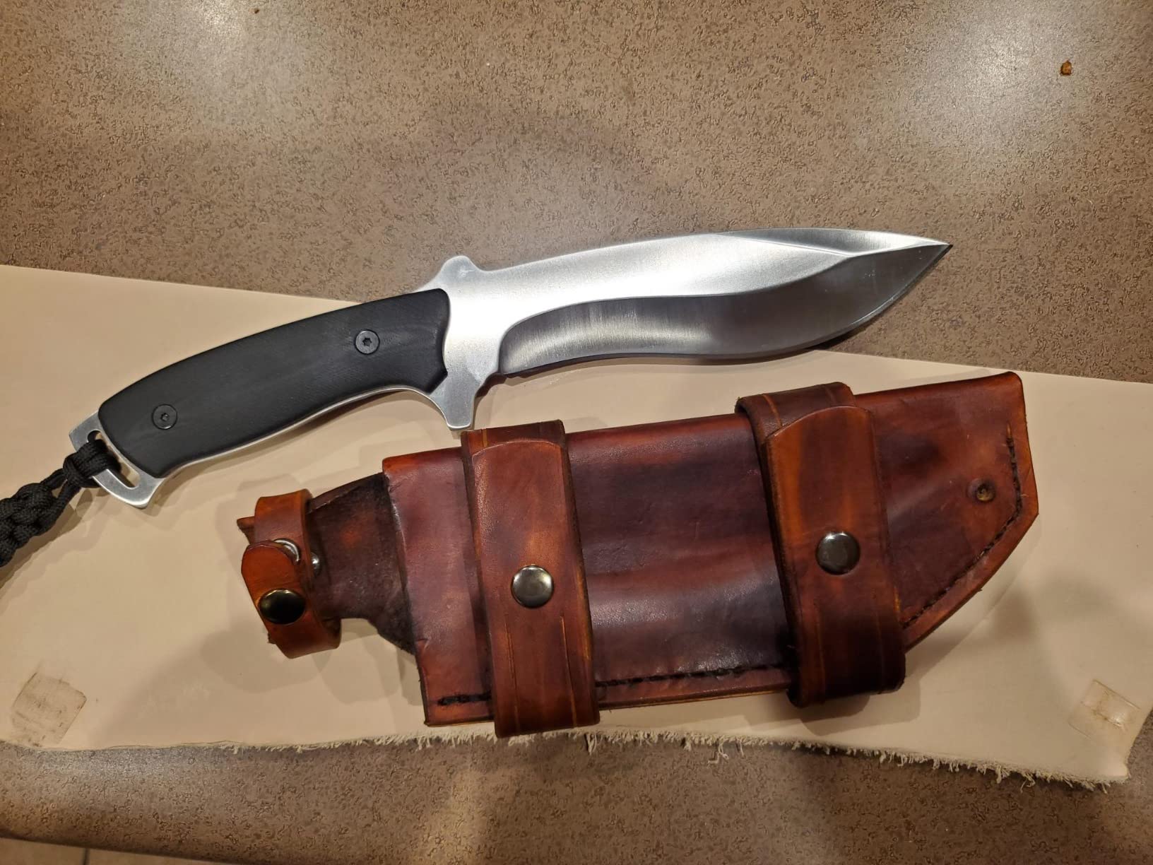 NedFoss Kukri Knife, Full Tang Hunting Knife with Sheath, 6