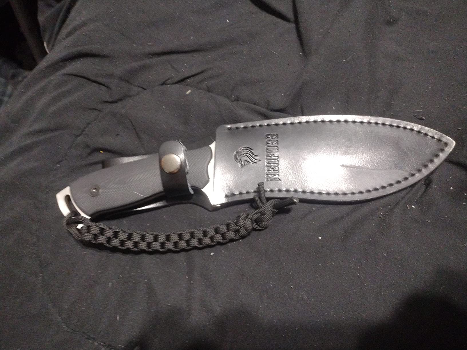 NedFoss Kukri Knife, Full Tang Hunting Knife with Sheath, 6
