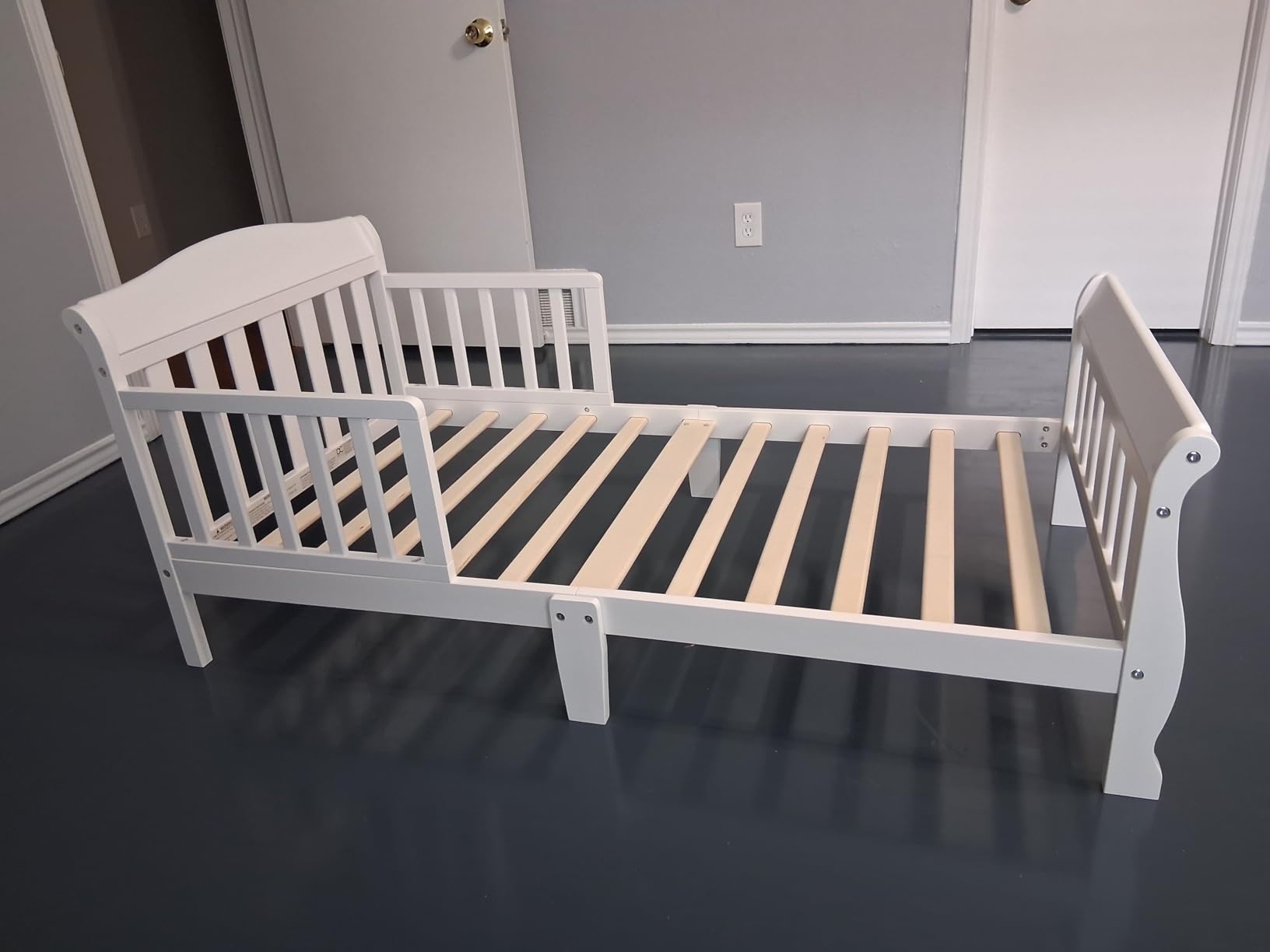 Delta Children Canton Toddler Bed, Greenguard Gold Certified, Grey customer photo 2