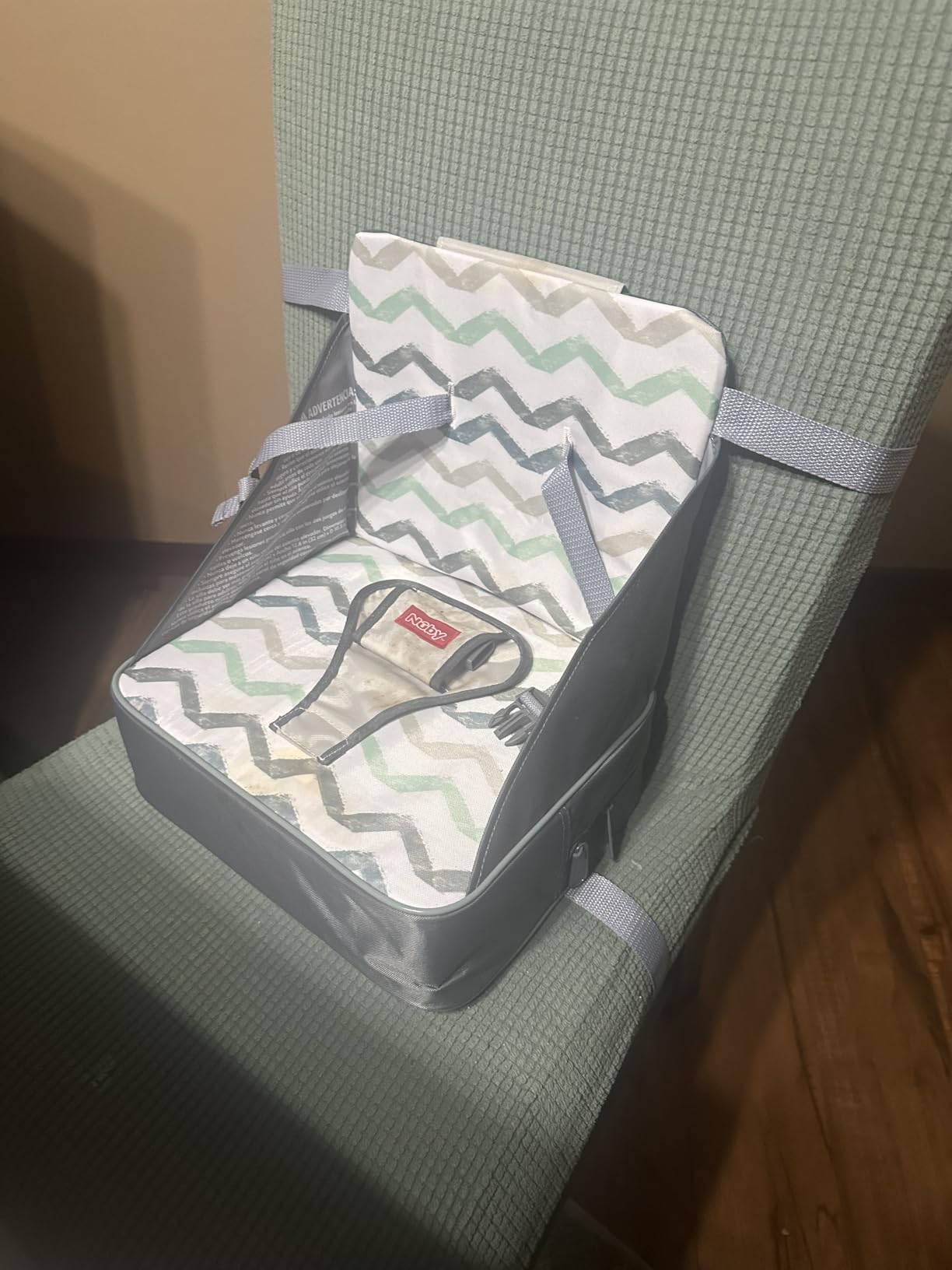 Nuby Easy Go Booster Seat for Kitchen Chair - Travel Booster Seat for Babies and Toddlers customer photo 1