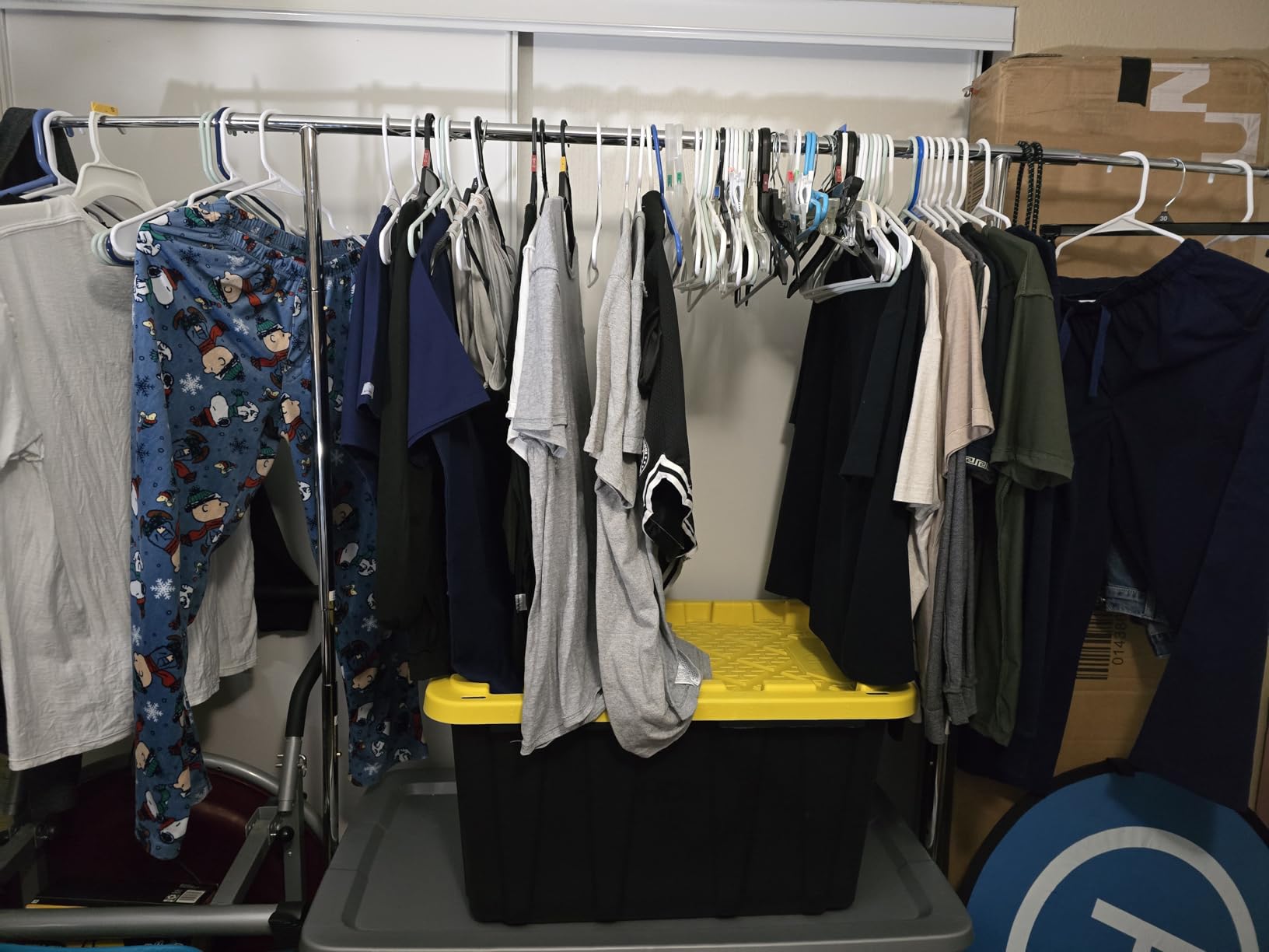HOKEEPER Clothing Garment Rack Capacity 525LBS Clothing Racks on Wheels Rolling Clothes Rack for Hanging Clothes Heavy Duty Collapsible Commercial customer photo 2