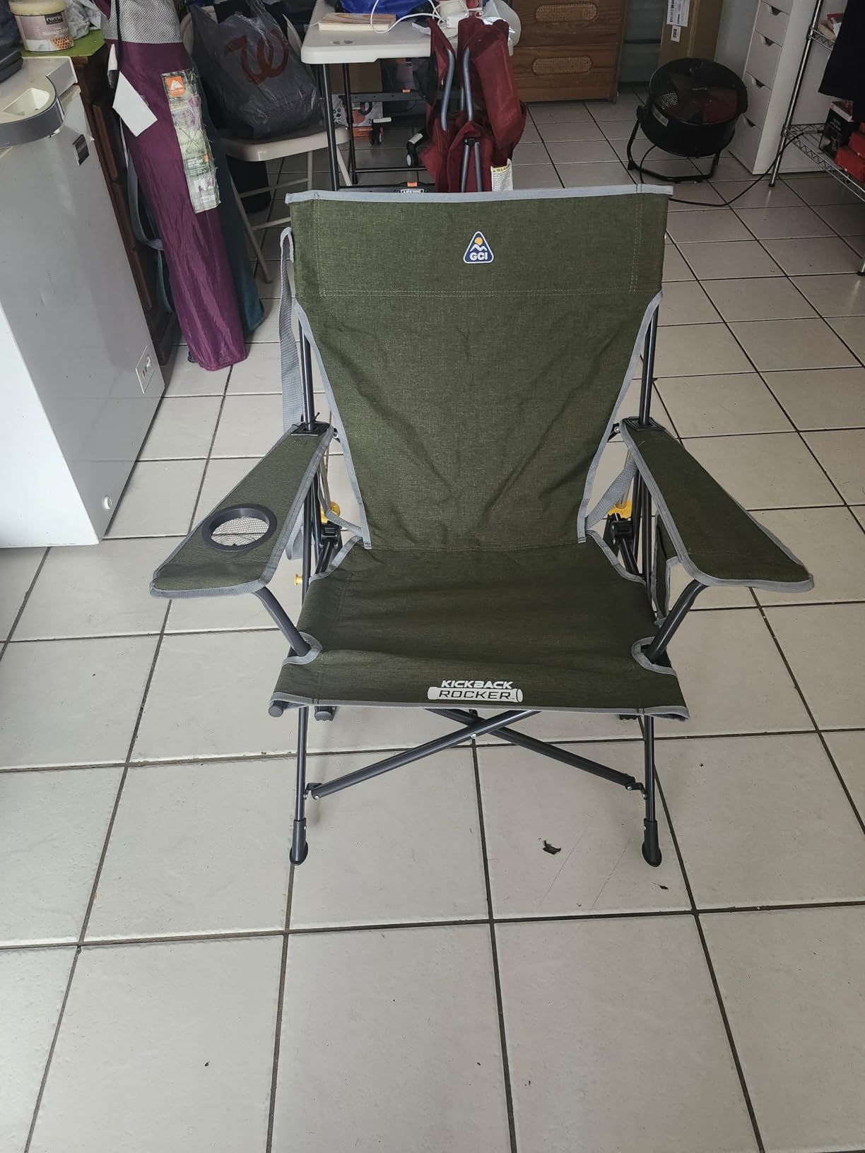 GCI Outdoor Kickback Rocker Camping Chair | Portable Folding Rocking Chair with Durable Armrests, Drink Holder & Relaxed Lowered Seat for Comfort customer photo 1