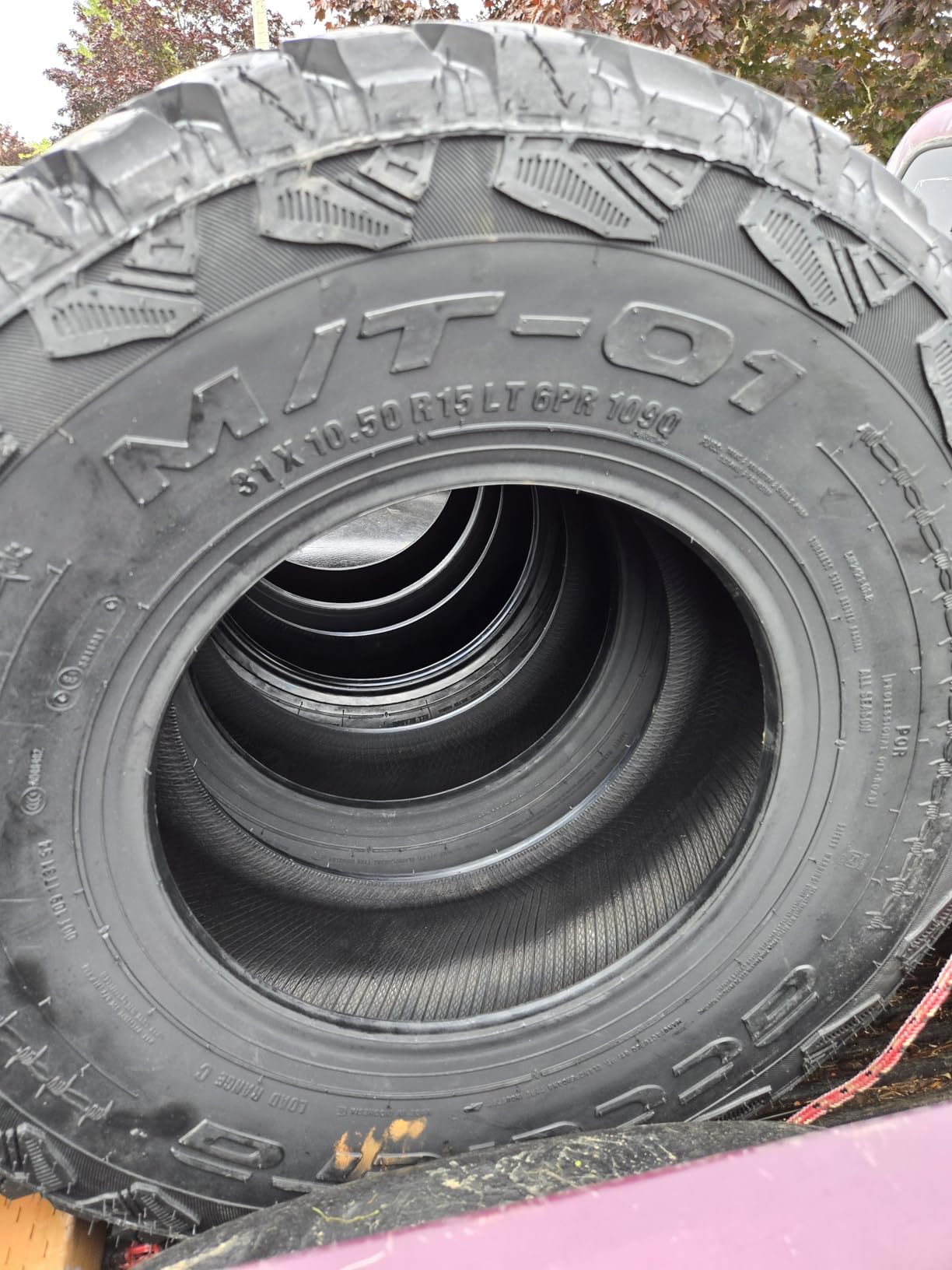 Set of 4 (FOUR) Accelera M/T-01 Mud Off-Road Light Truck Radial Tires-31X10.50R15LT 31X10.50X15 31X10.50-15 109Q Load Range C LRC 6-Ply BSW Black Side Wall customer photo 2