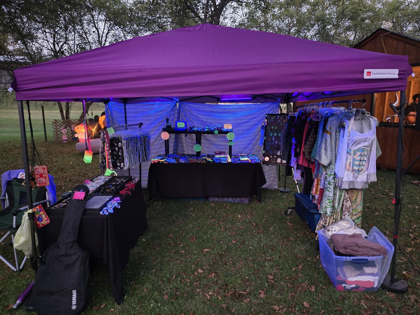 Best Choice Products 10x10ft Pop Up Canopy Tent, Outdoor Shade, 1 Person 1 Minute Set Up, Carry Case, 4 Weight Bags - Gray customer photo 2