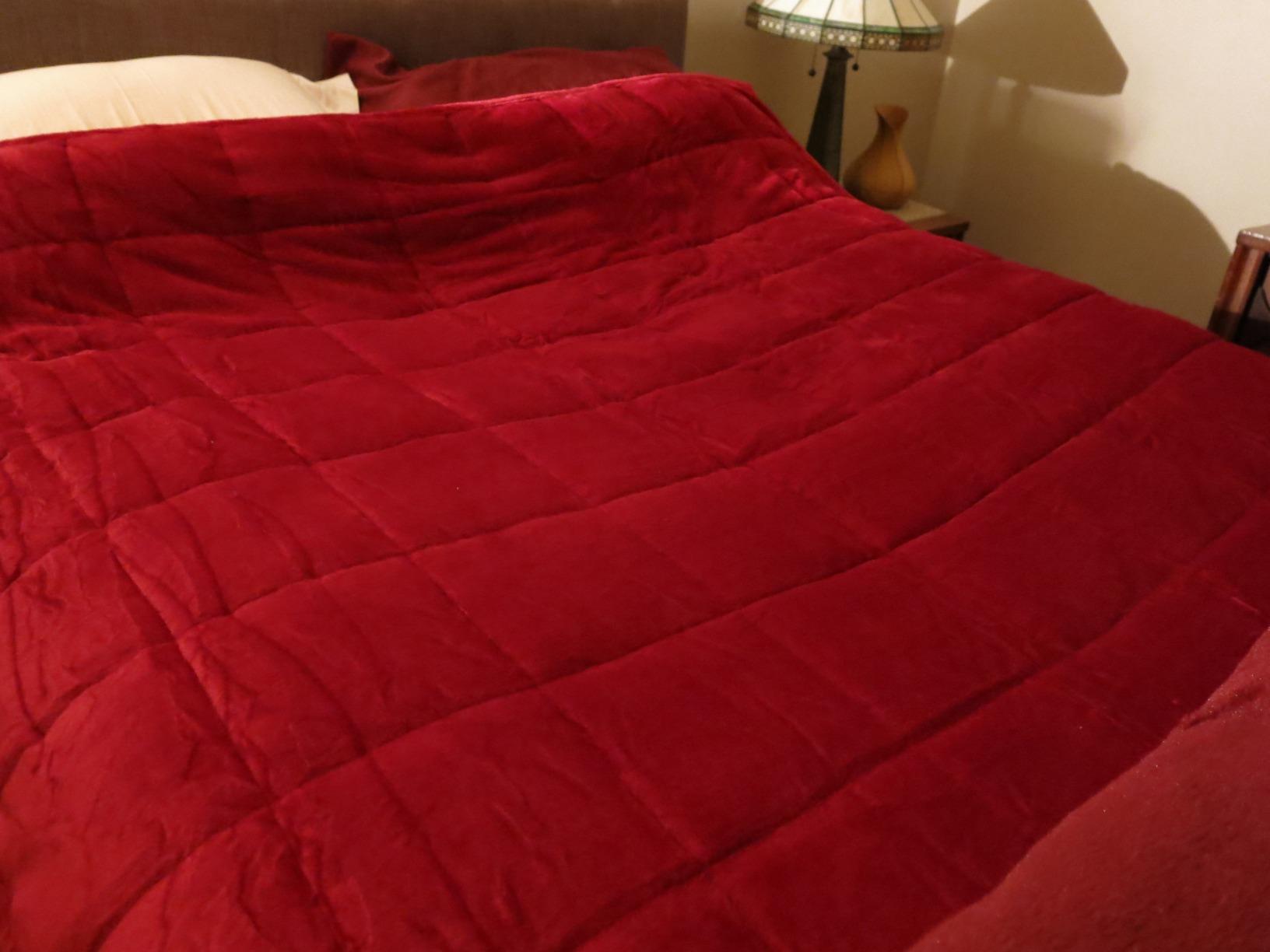 Wemore Sherpa Fleece Weighted Blanket for Adult, 15 lbs Dual Sided Cozy Fluffy Heavy Blanket, Ultra Fuzzy Throw Blanket with Soft Plush Flannel Top (48 x 72 inches, Grey) customer photo 2