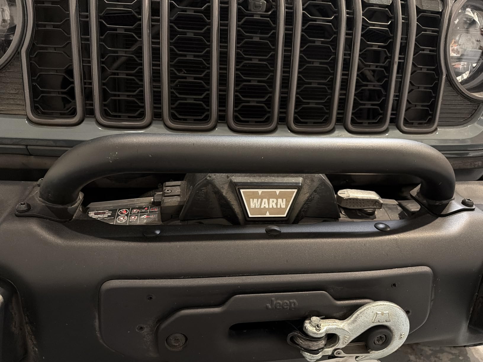 ECOTRIC 3-1/8 Inch Height Brush Guard Compatible with 2018-2026 Jeep Wrangler JL & 2020-2026 Gladiator JT 82215351 Rubicon Bull Bar Brush Push Bar Front Bumper Grill Guard customer photo 2