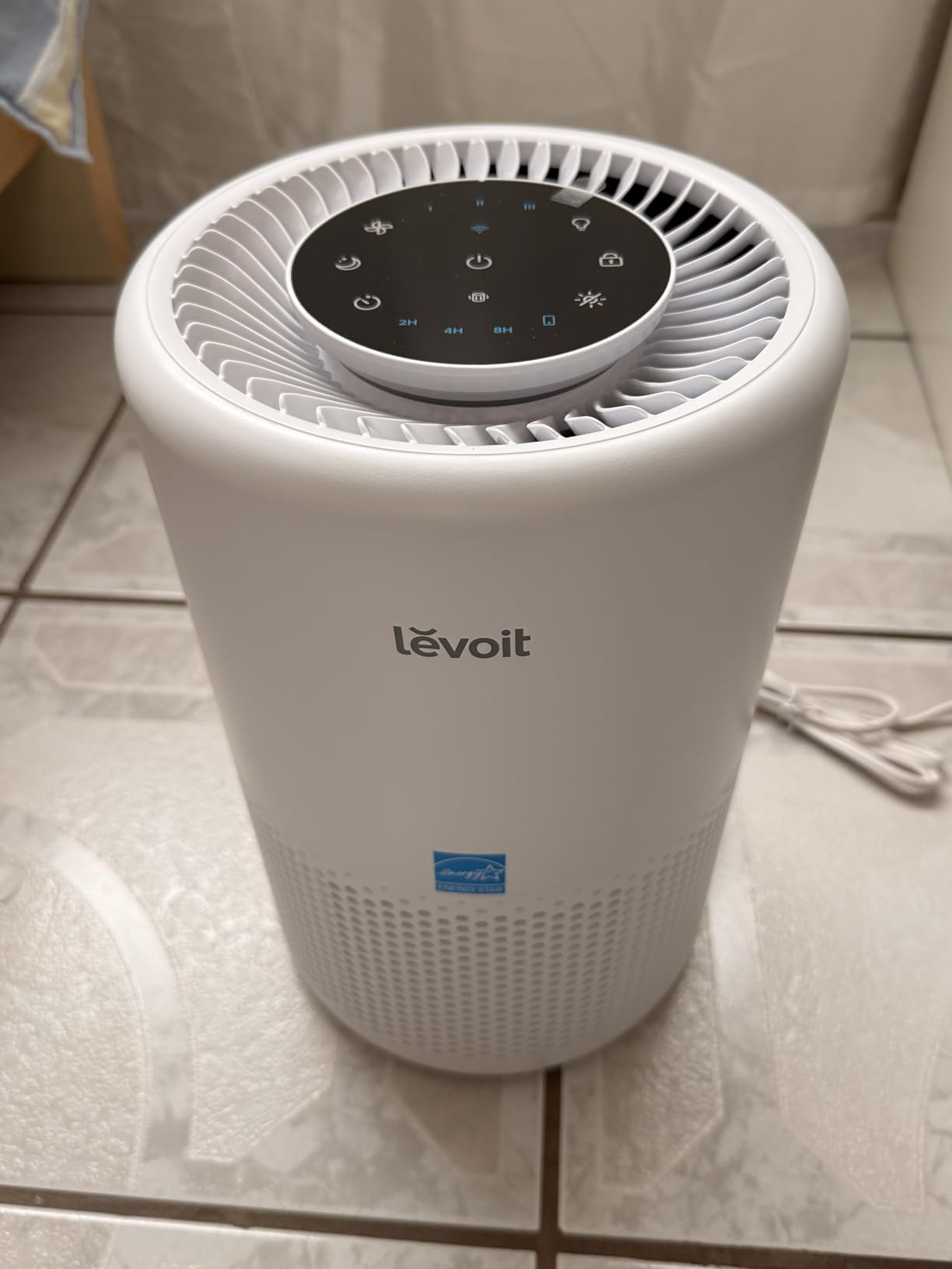 LEVOIT Air Purifier for Home Bedroom Dorm Room, Smart & Voice Control, AHAM VERIFIDE, 3-in-1 Filter With HEPA Sleep Mode, for Pollen, Pollutants, Smoke, Dander, Dust, Core 200S-P, White customer photo 1