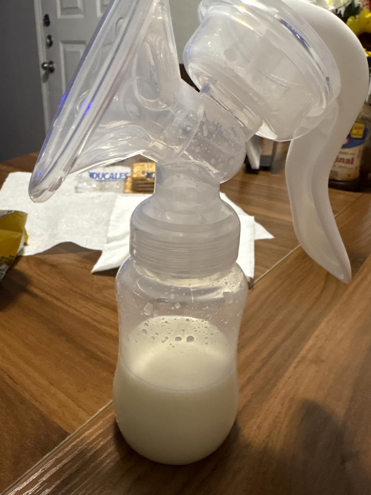 Manual Breast Pump - Adjustable Suction Silicone Hand Pump Breastfeeding, Small Portable Manual Breast Milk Catcher Baby Feeding Pumps & Accessories customer photo 1