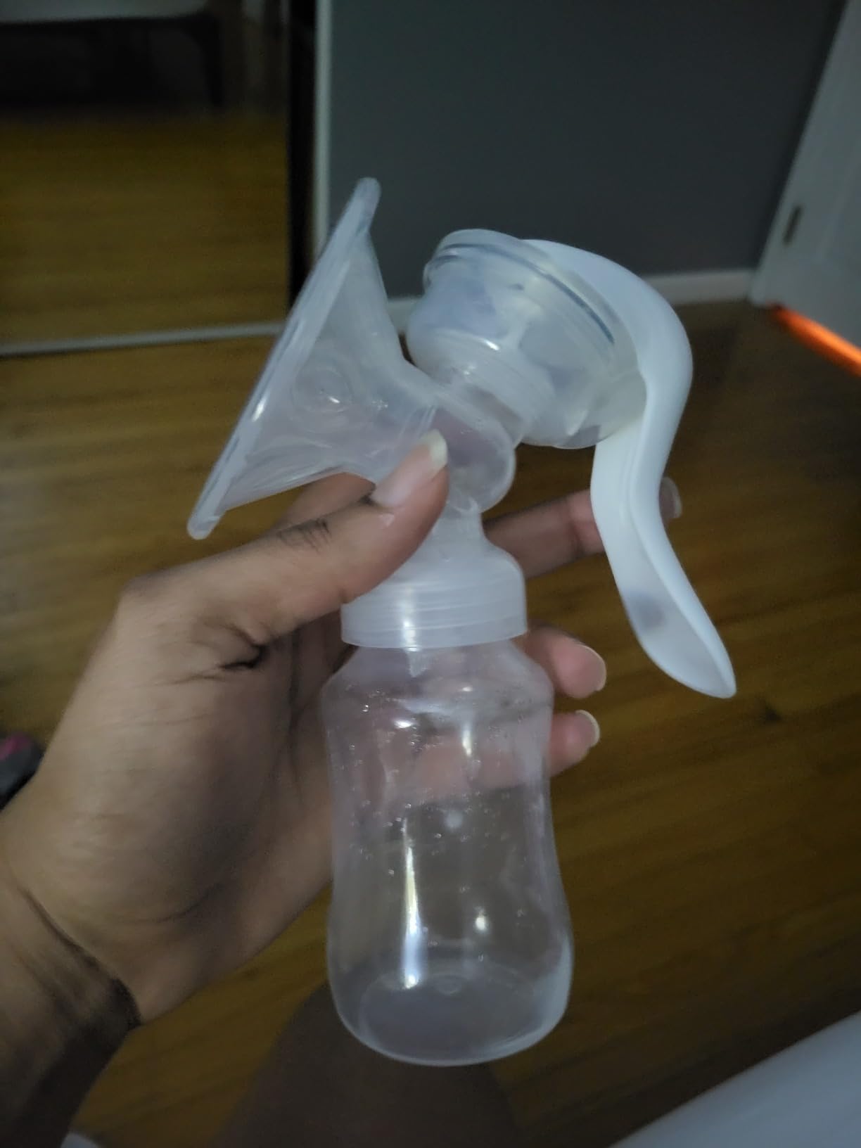 Manual Breast Pump - Adjustable Suction Silicone Hand Pump Breastfeeding, Small Portable Manual Breast Milk Catcher Baby Feeding Pumps & Accessories customer photo 2
