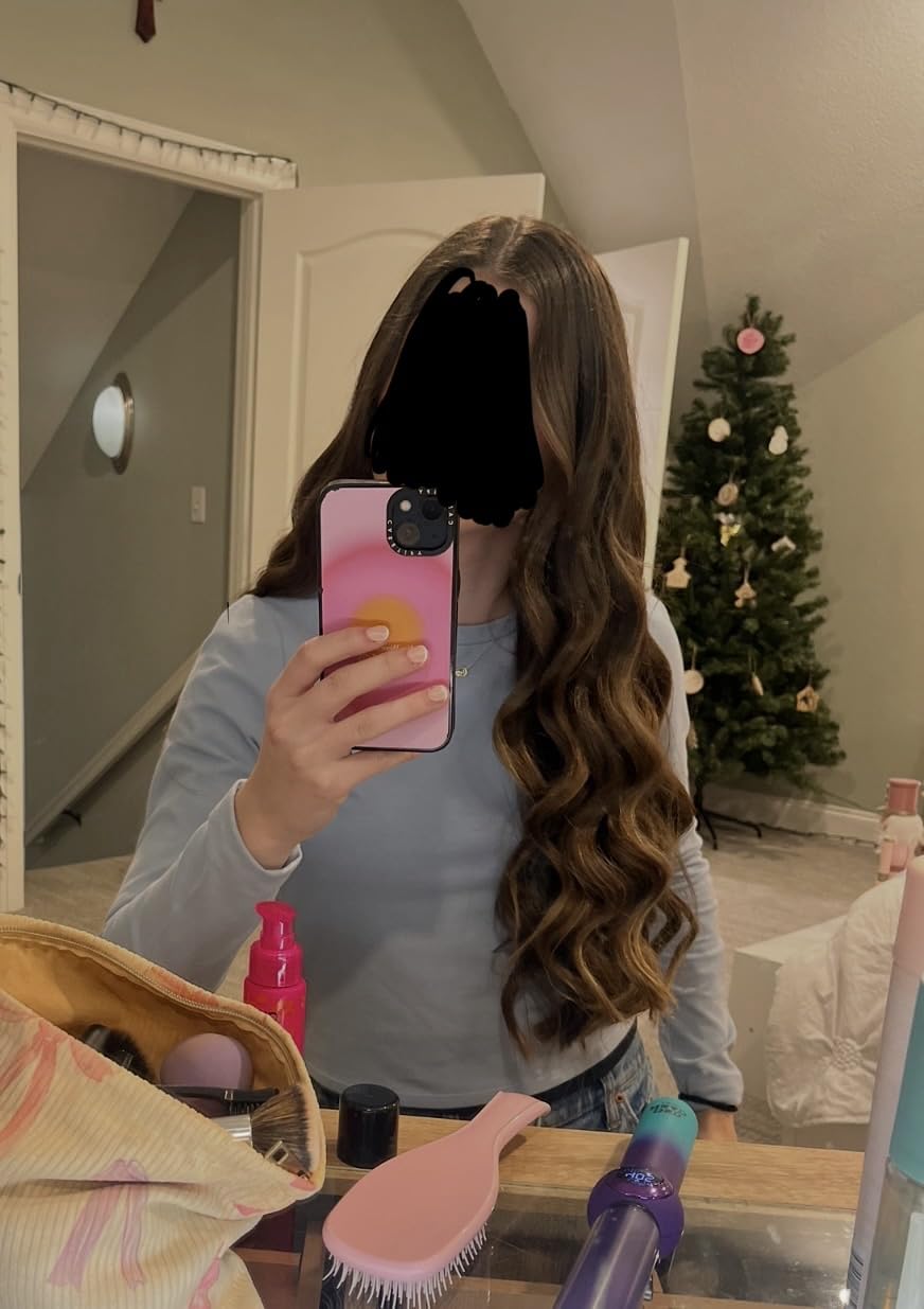 Bed Head Rough Volume Digital Hair Curling Wand | Fast Heat Up and Massive Shine, (1-1/4 in) customer photo 1