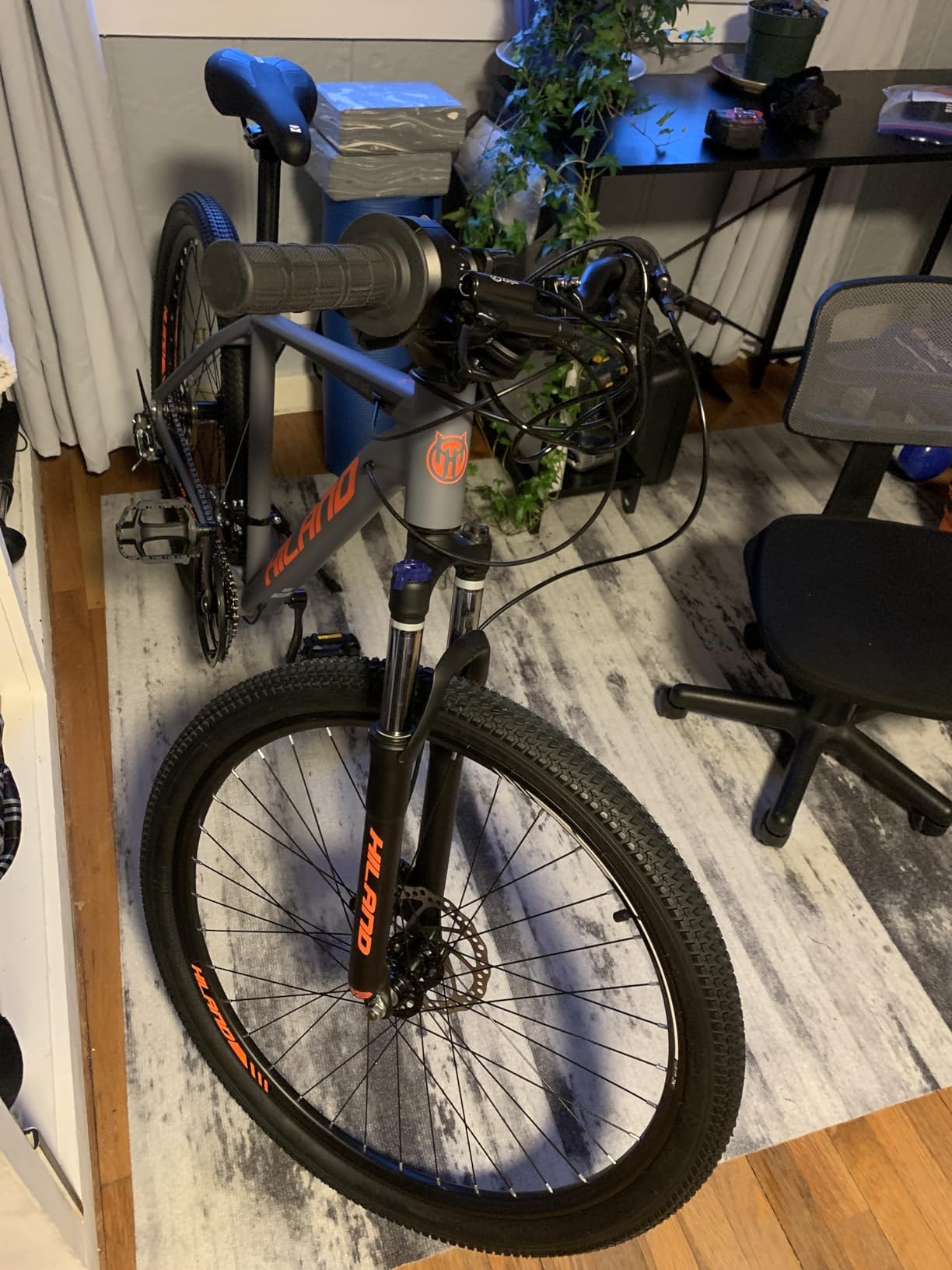 Hiland 27.5 inch Mountain Bike 21 Speeds, Lock-Out Suspension Fork, Aluminum 18 inch Frame Hydraulic Disc-Brake for Men Women customer photo 1