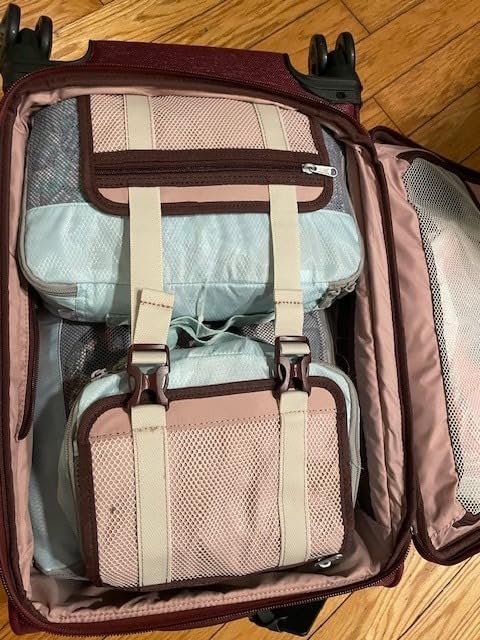 Travelpro Platinum Elite Softside Expandable Luggage, 8 Wheel Spinner Suitcase, TSA Lock, Vintage Grey, 2-Piece Set (21/25) customer photo 2