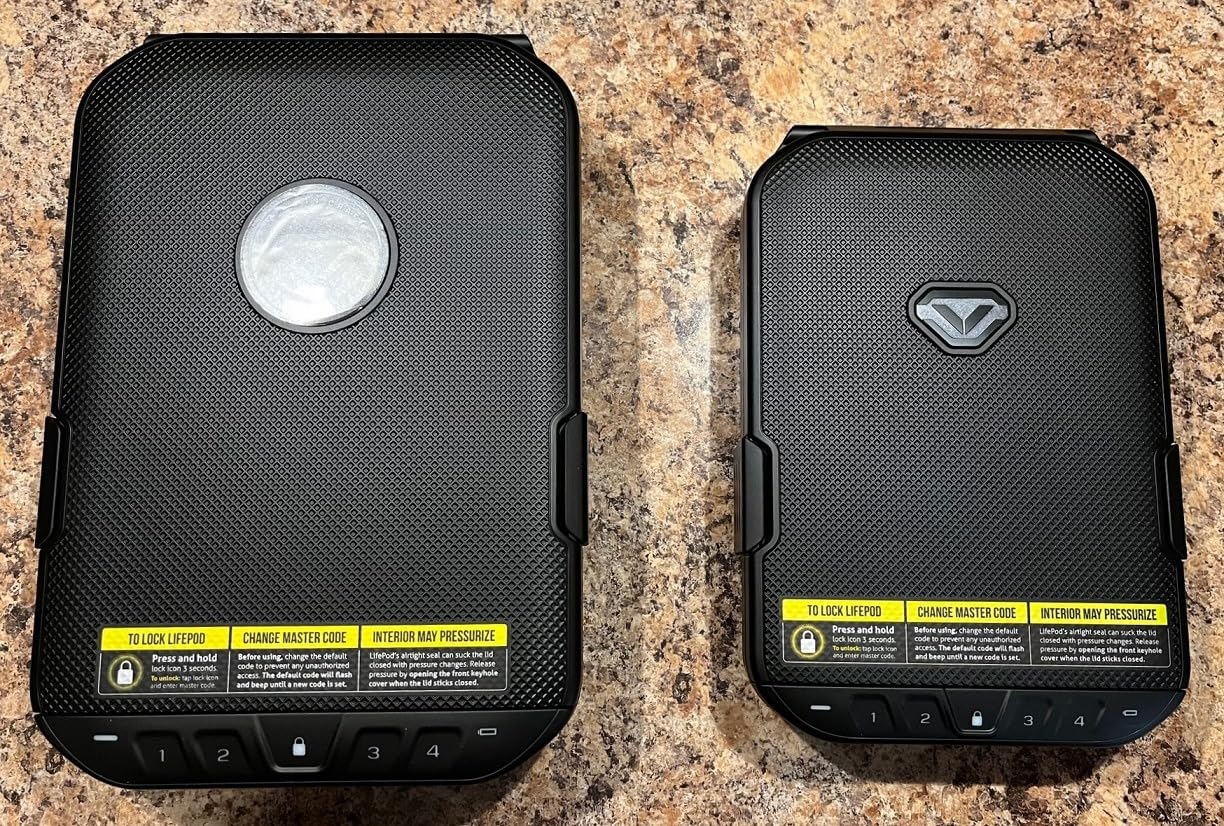 VAULTEK LifePod 20 Full-Size Lockable Weatherproof Case with Built-in Lock, Steel Security Cable, & TSA Handgun Case or Car Safe customer photo 2