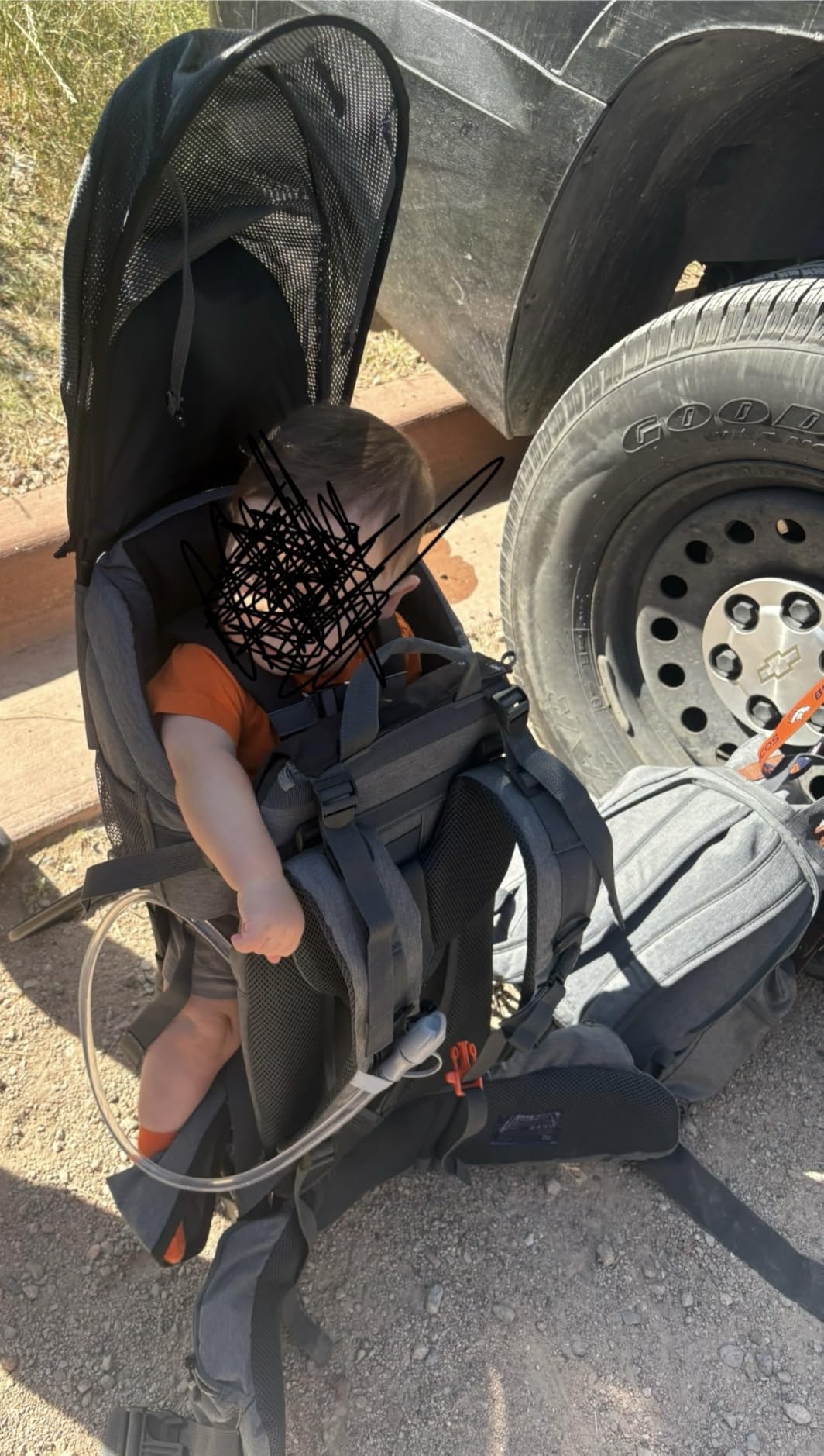 ClevrPlus Urban Explorer Child Carrier Hiking Baby Backpack, Marine Blue customer photo 1