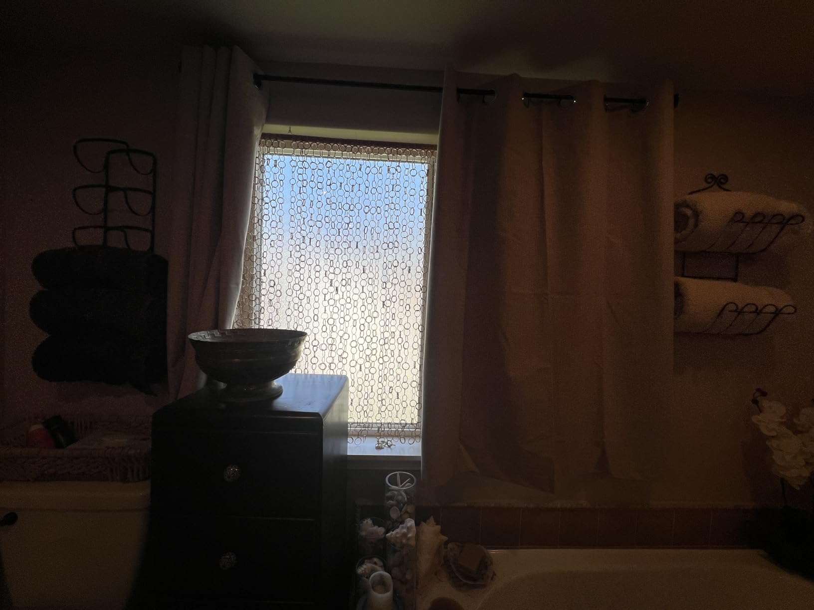 MIULEE 100% Blackout Linen Textured Curtains for Bedroom Solid Thermal Insulated Natural Beige Grommet Room Darkening Curtains & Drapes Luxury Decor for Living Room Nursery 52 x 84 Inch (2 Panels) customer photo 1