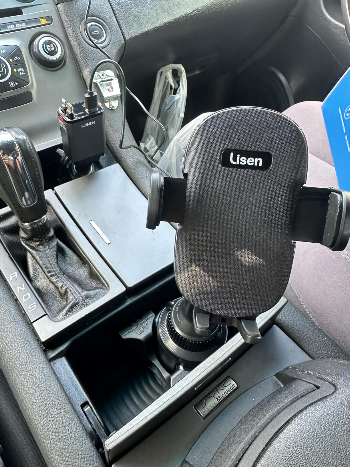 LISEN Cup Holder Phone Holder [No Shaking] Phone Holder for Car, 360° Adjustable iPhone Holder Car Accessories for Women Truck Jeep Golf for iPhone 17 Pro Max 16 15 14 Samsung S25 All 4-7'' Phone customer photo 1